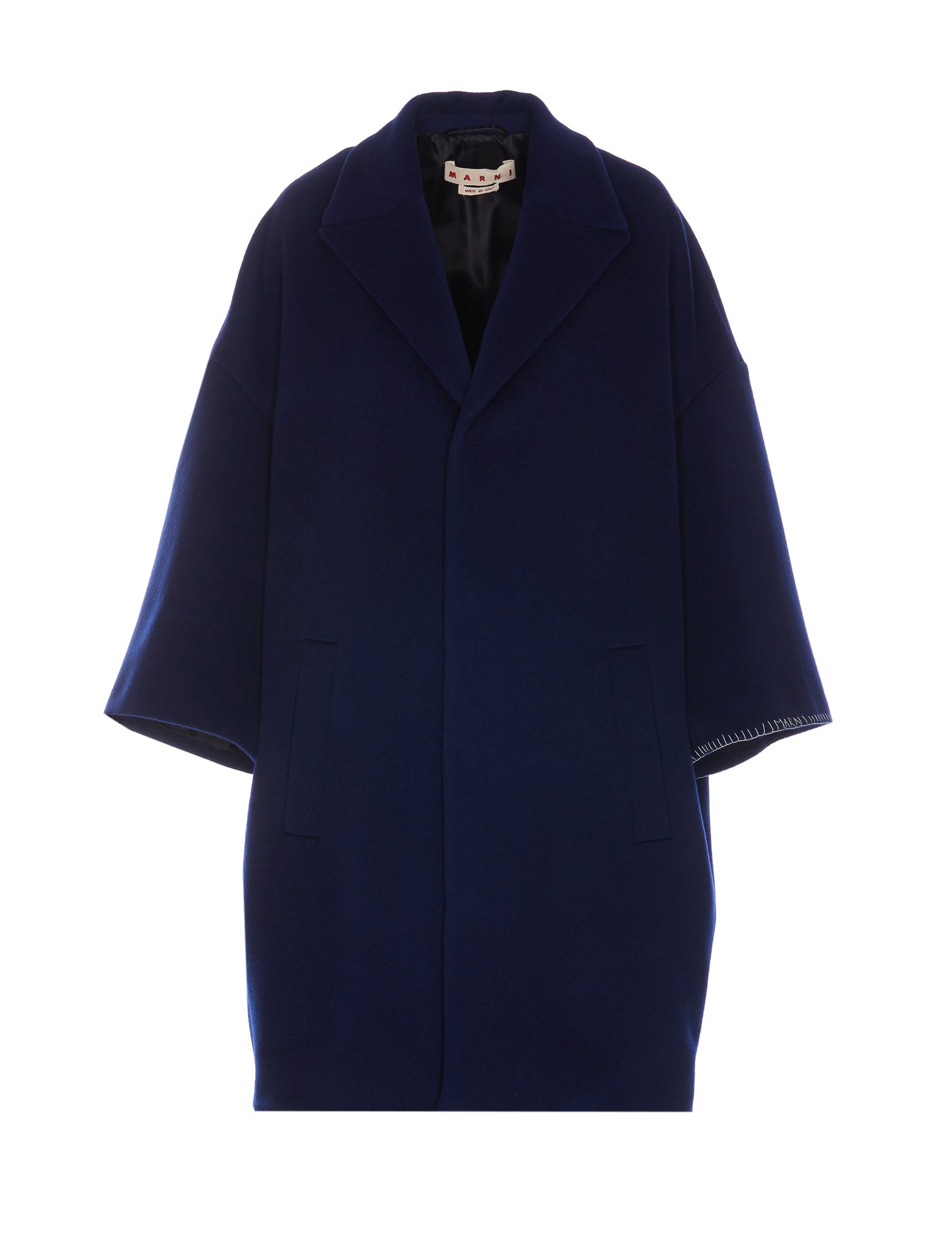 Shop Marni Coat In Blue