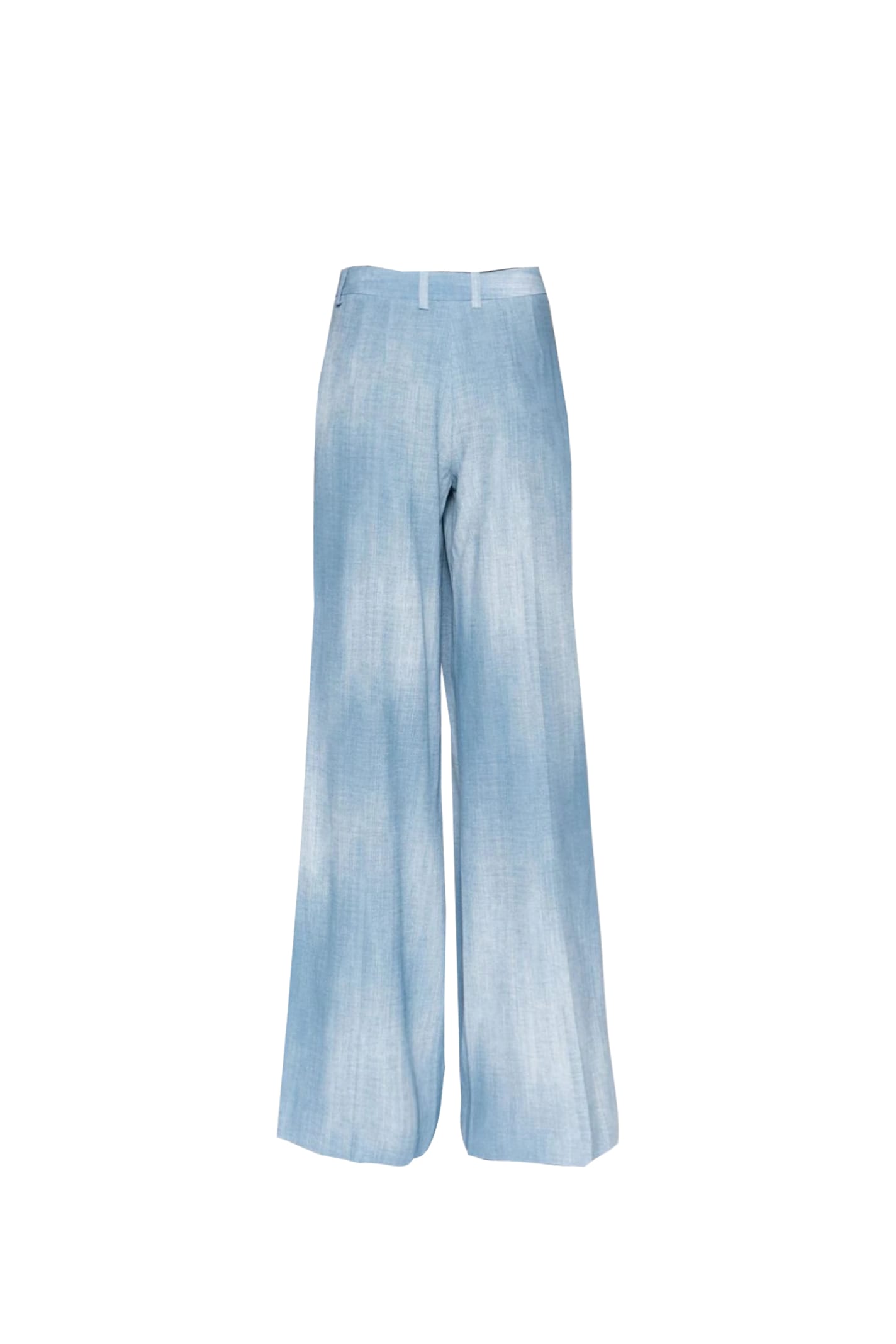 Shop Ermanno Scervino Pants In Clear Blue