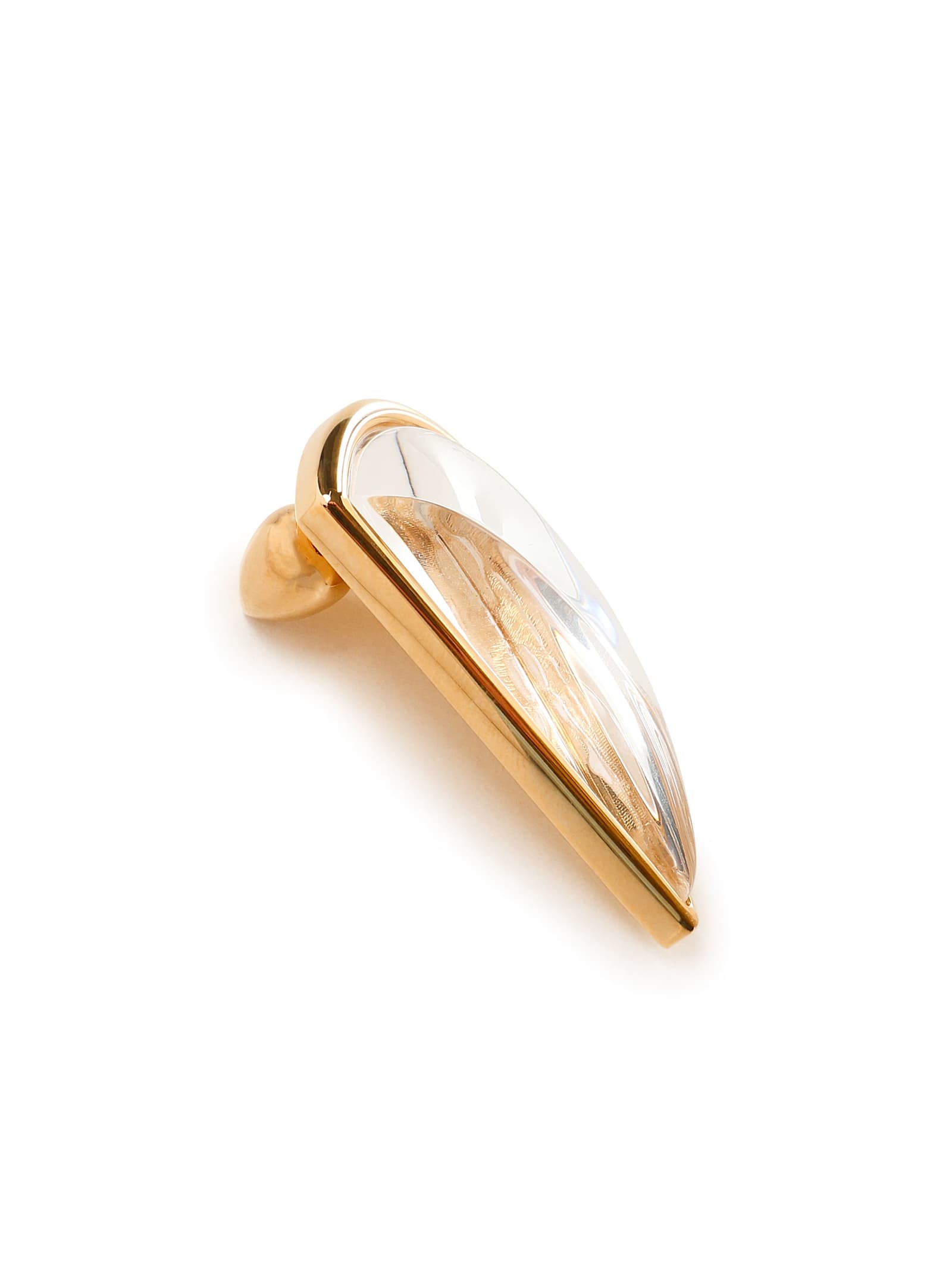 Shop Alaïa Bombe Demi-c Ur Earrings In Transparent