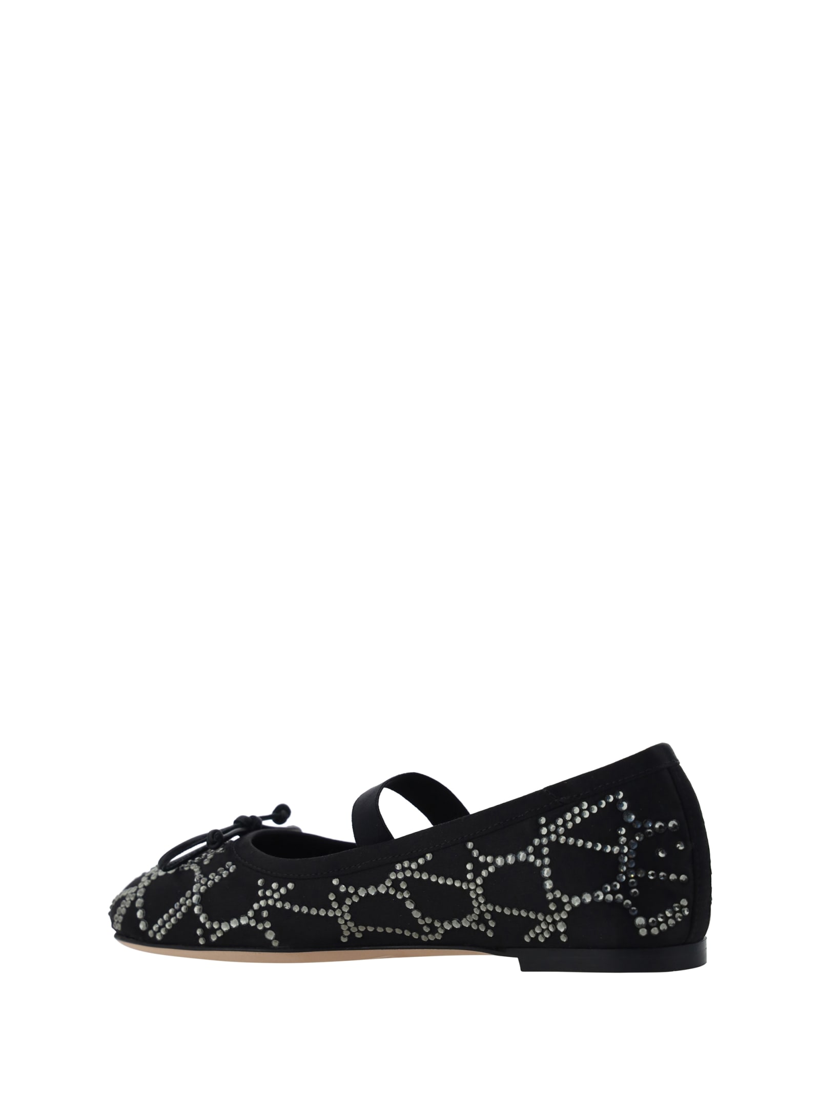 Valentino Crystal Iconographe Ballet Flats In 249