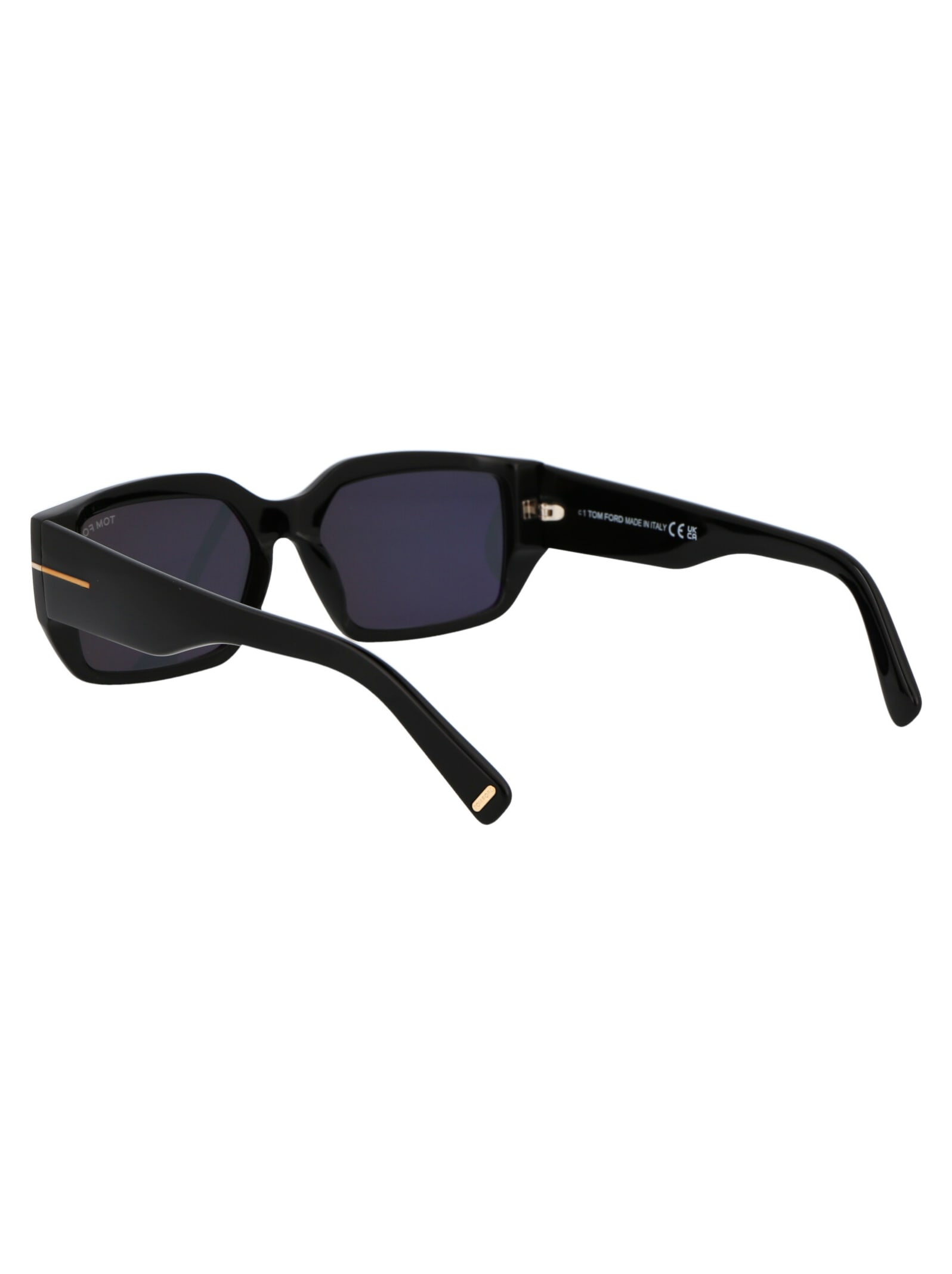 Shop Tom Ford Silvano-02 Sunglasses In 01a Nero Lucido / Fumo