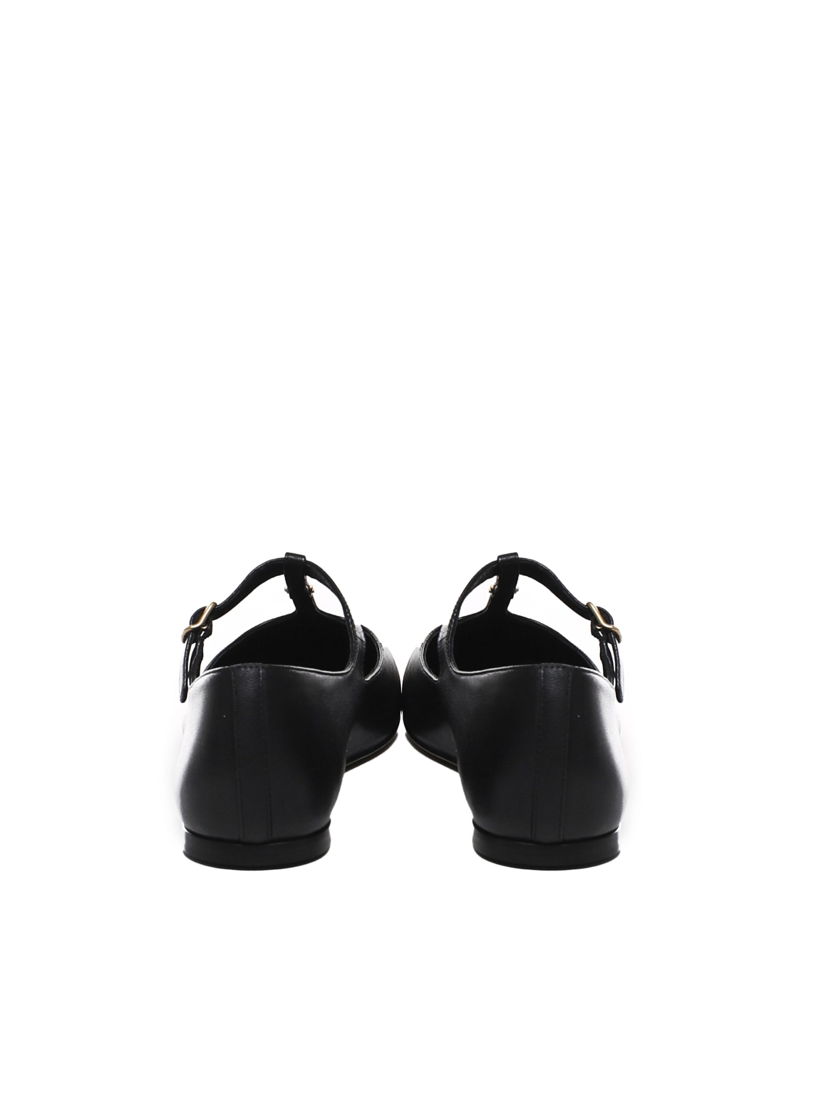 Shop Chloé Marcie Ballerinas In Black