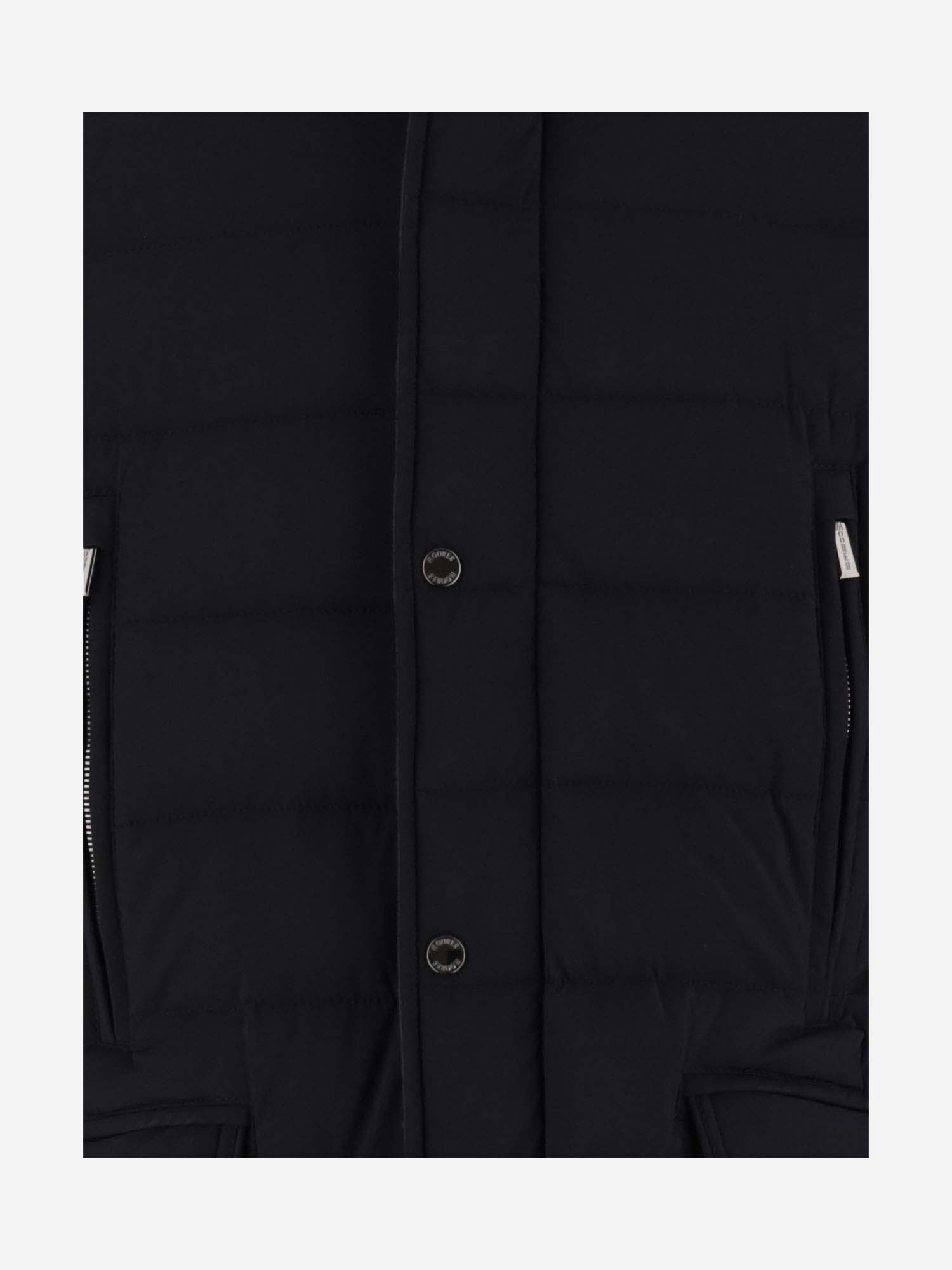 Shop Moorer Padded Nylon Down Jacket In Blue