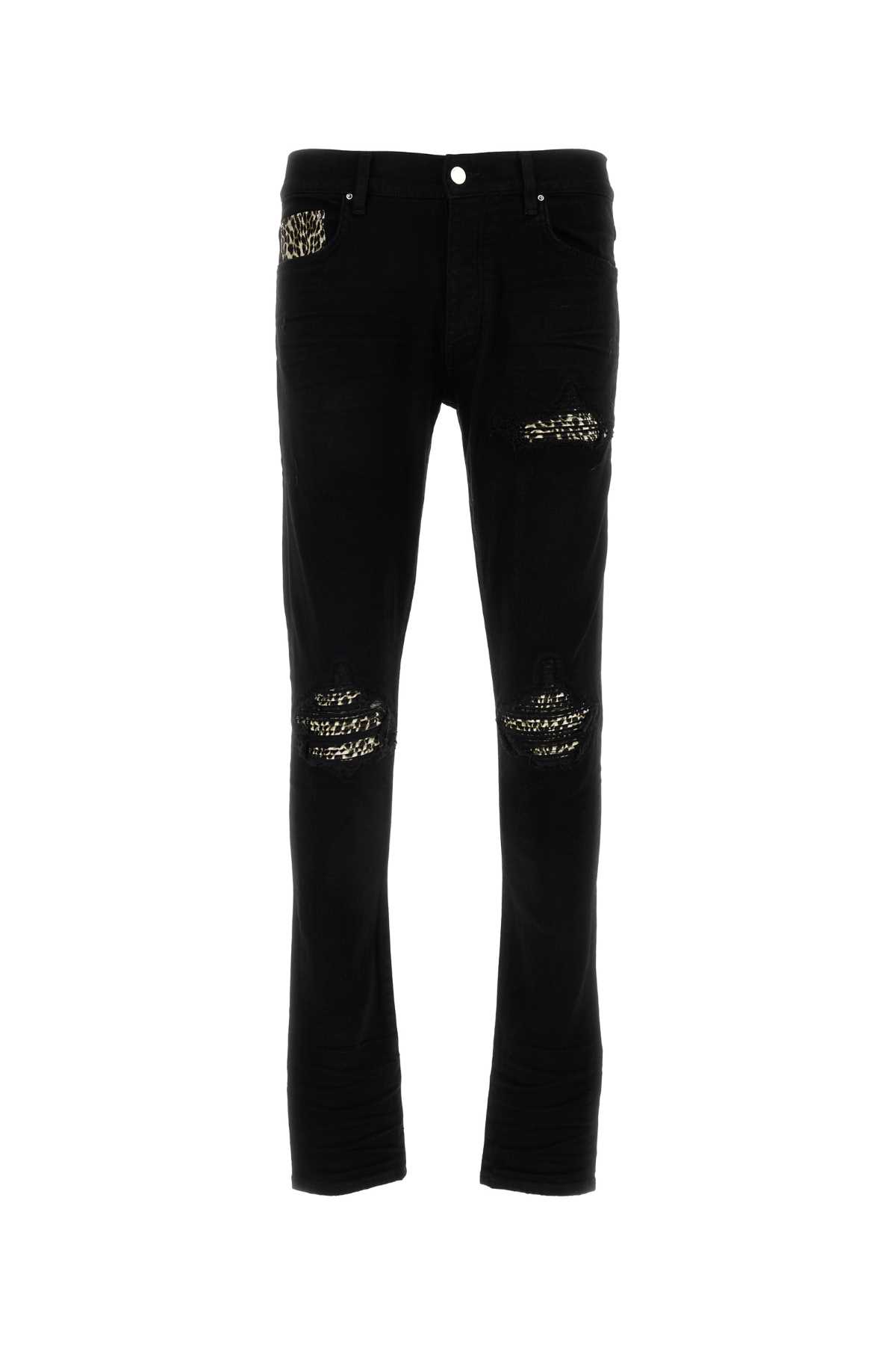 Shop Amiri Black Stretch Denim Jeans