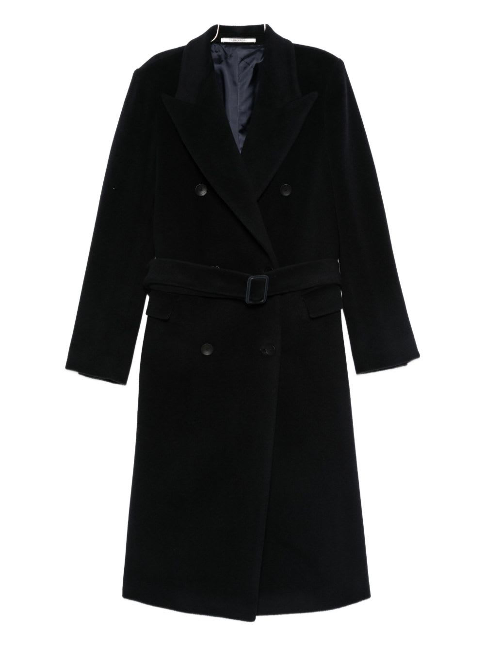 Tagliatore Wool Double-bteasted Coat In Blue