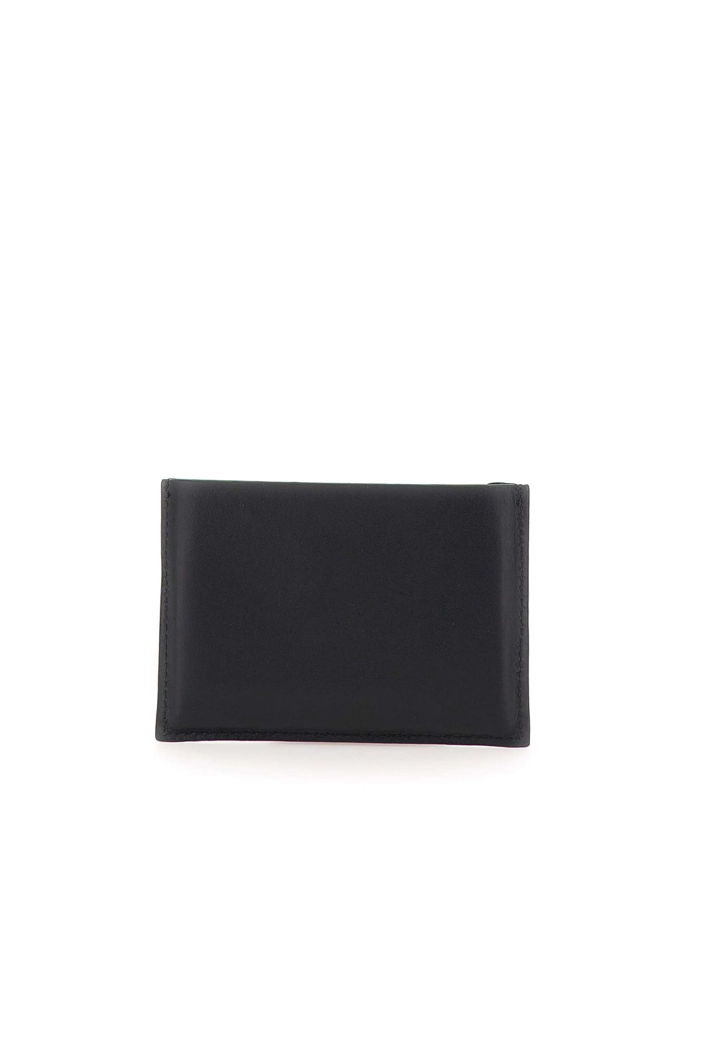 Shop Paul Smith Card Holder Leather Wallet In Black