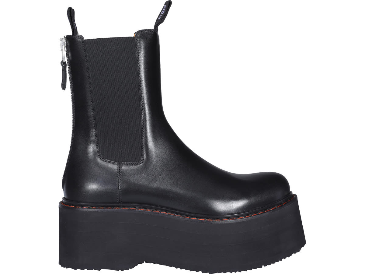 R13 Double Stacked Chelsea Boots