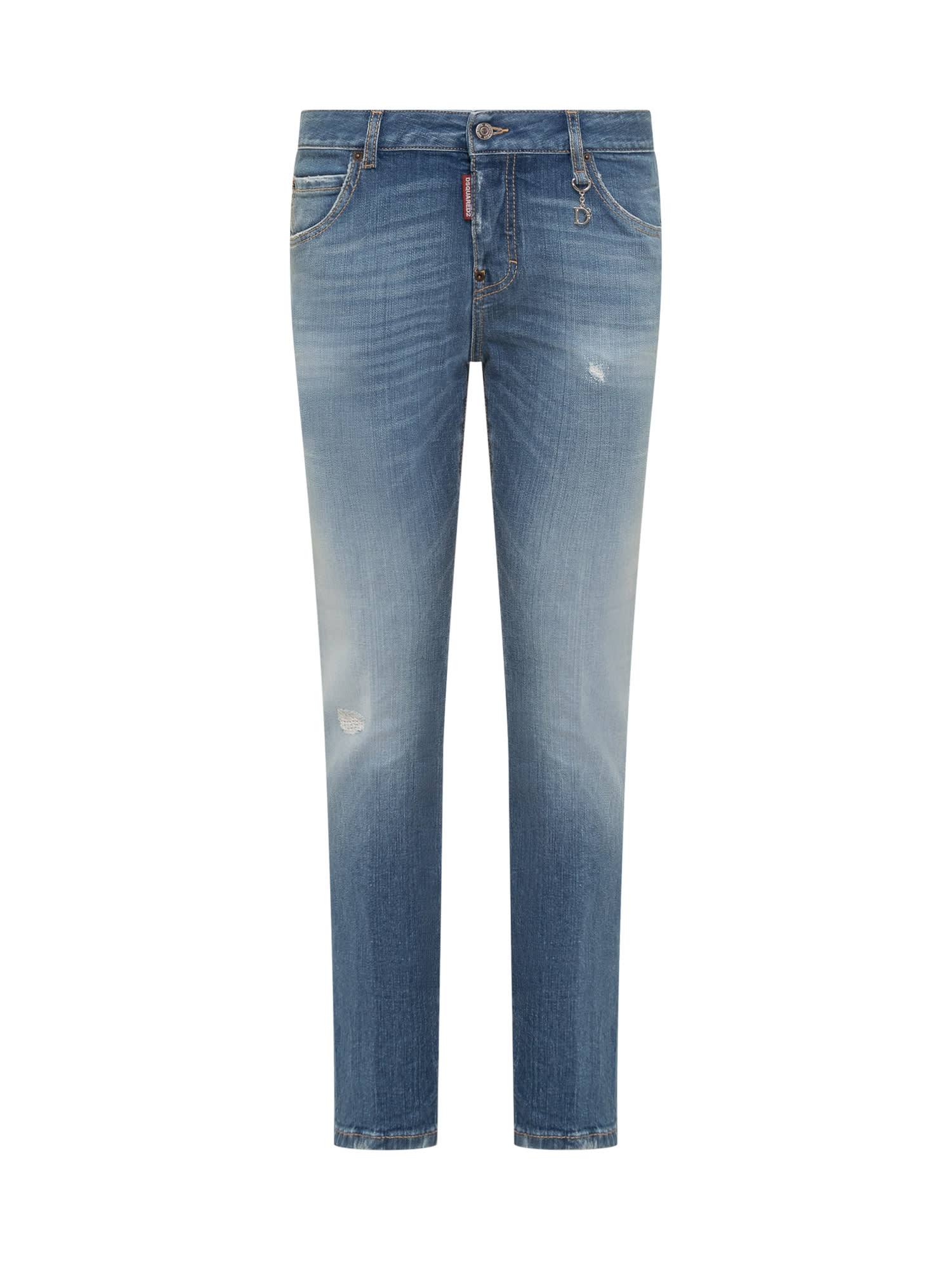Shop Dsquared2 Cool Girl Jeans In Navy Blue