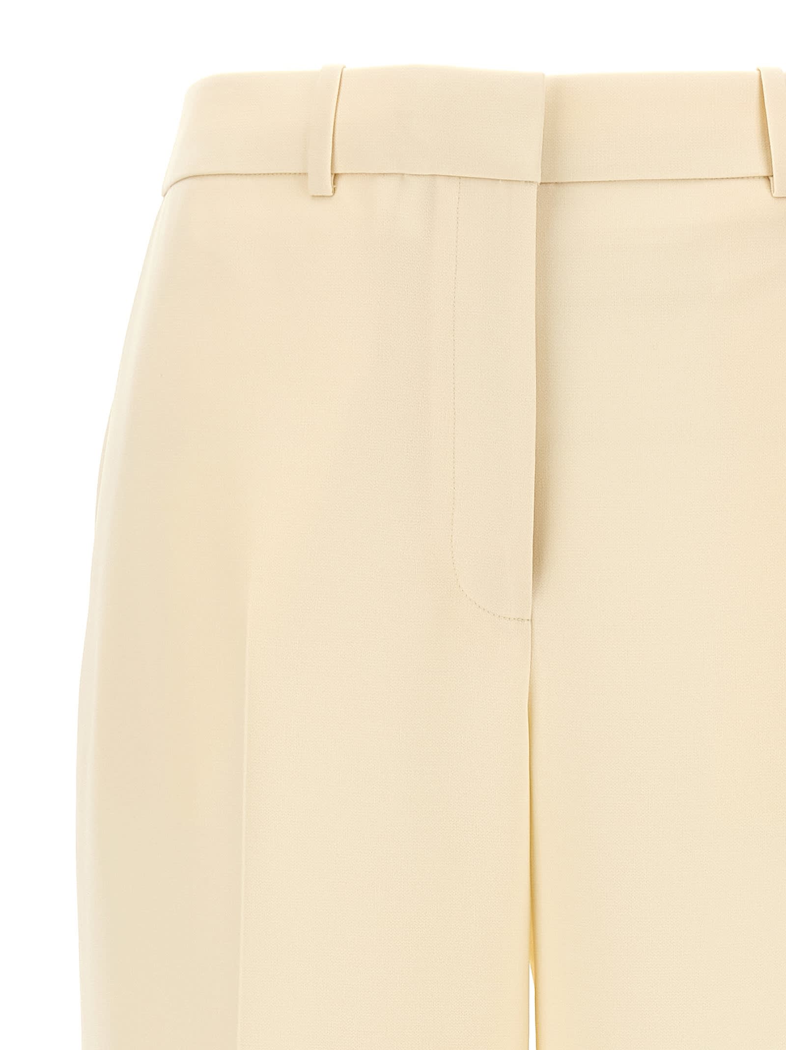 Tory Burch Cropped Pants In Neutral