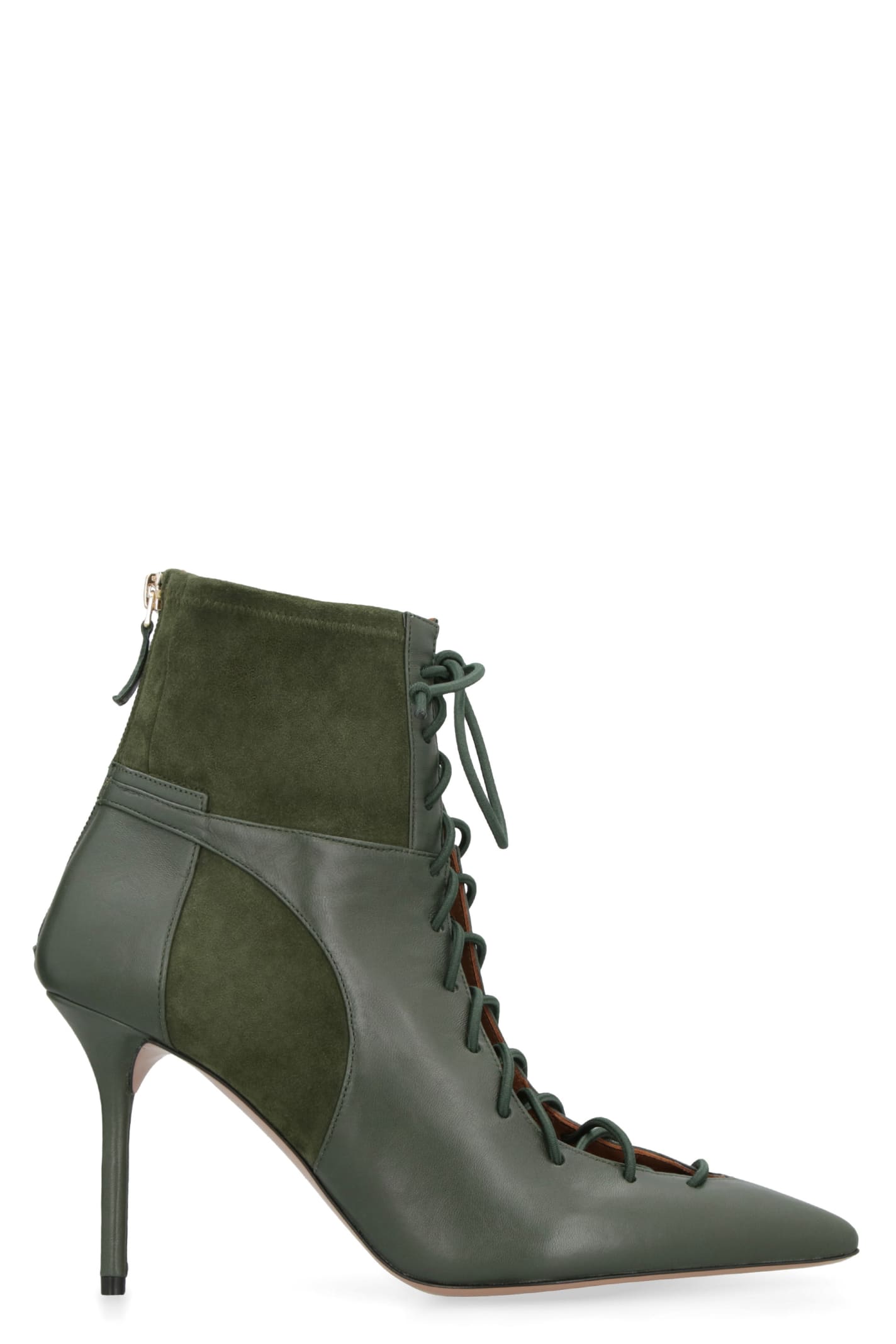 Shop Malone Souliers Montana Suede Ankle Boots In Green