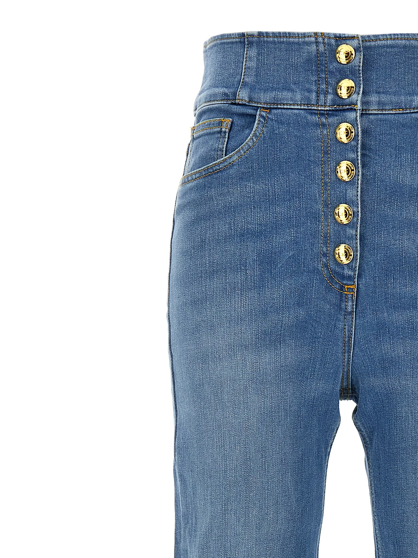 ELISABETTA FRANCHI BUTTON JEANS