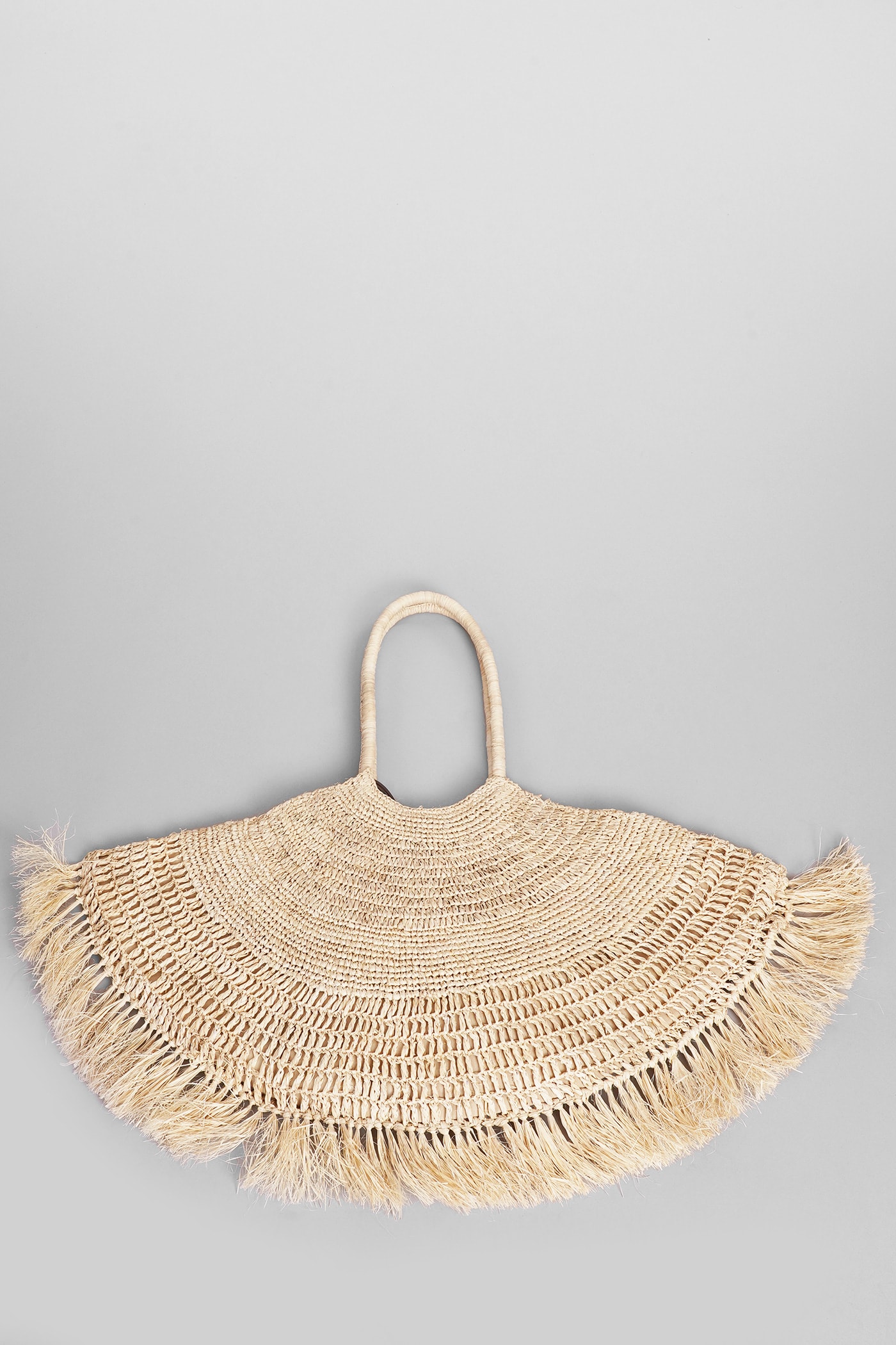 Shop Cult Gaia Lucia Tote In Beige Wool And Polyamide