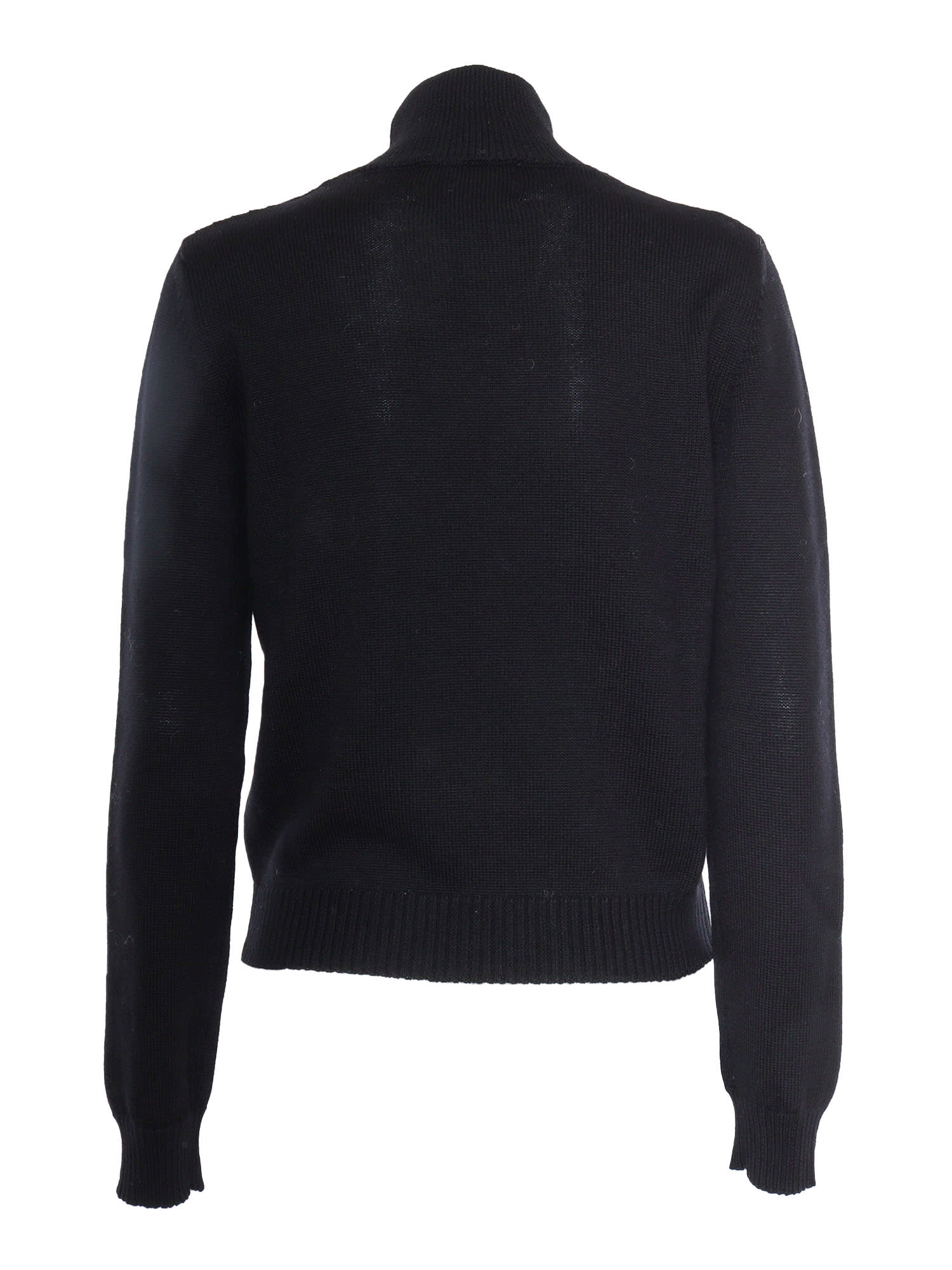 Ballantyne T Neck Pullover In Black