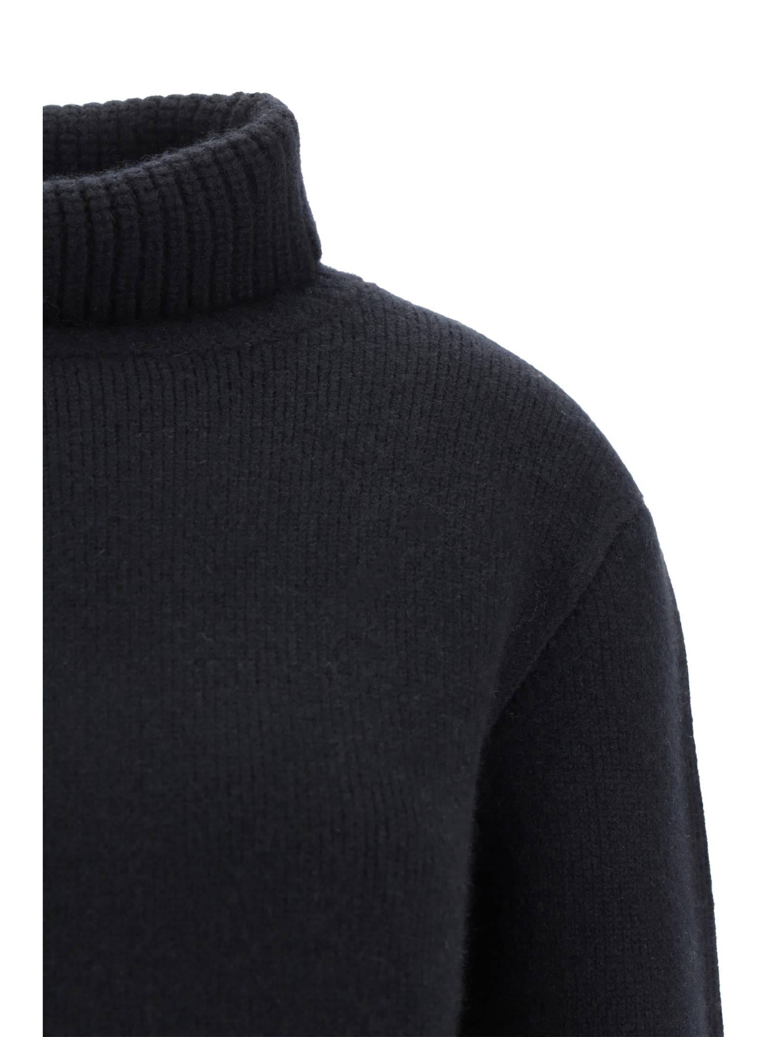Shop Khaite Jovie Turtleneck Sweater In Black