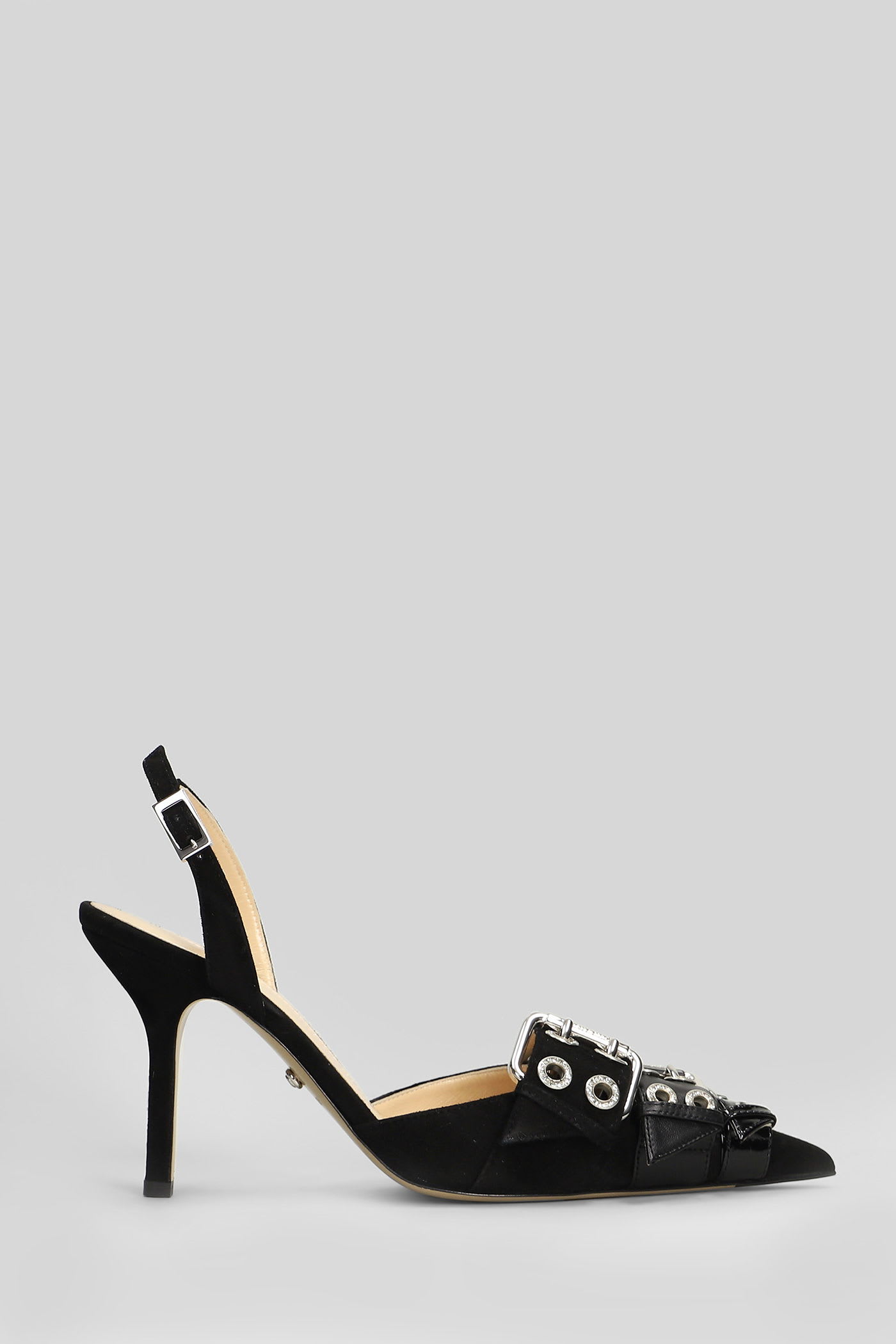 Mach &amp; Mach Pumps In Black Leather In Black