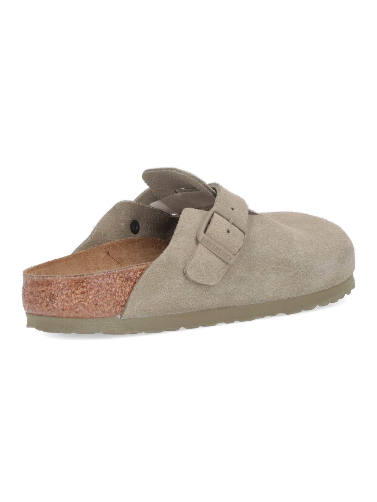 Birkenstock Boston Mules In Gray