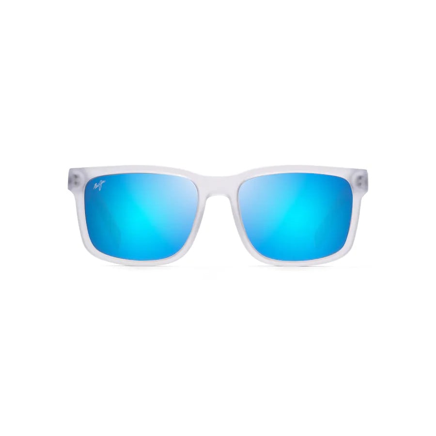 Maui Jim Stone Shack Mj B862-05 Wayfarer Polarized Sunglasses In Cristallo Opaco