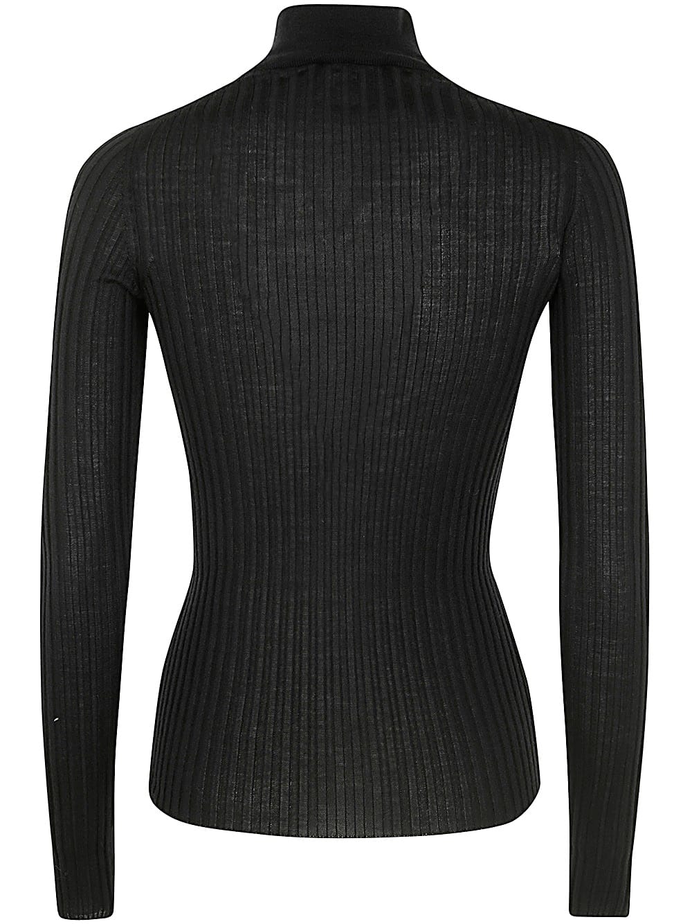 Shop Mrz Full Zip Sweater In Black