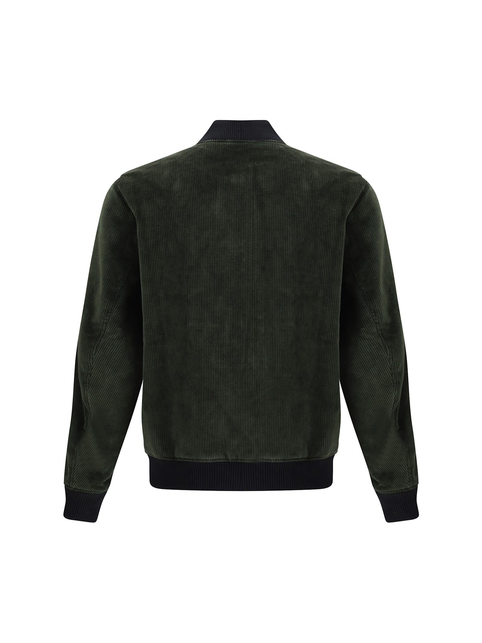 Shop Maison Kitsuné Teddy Jacket In Ranger Green