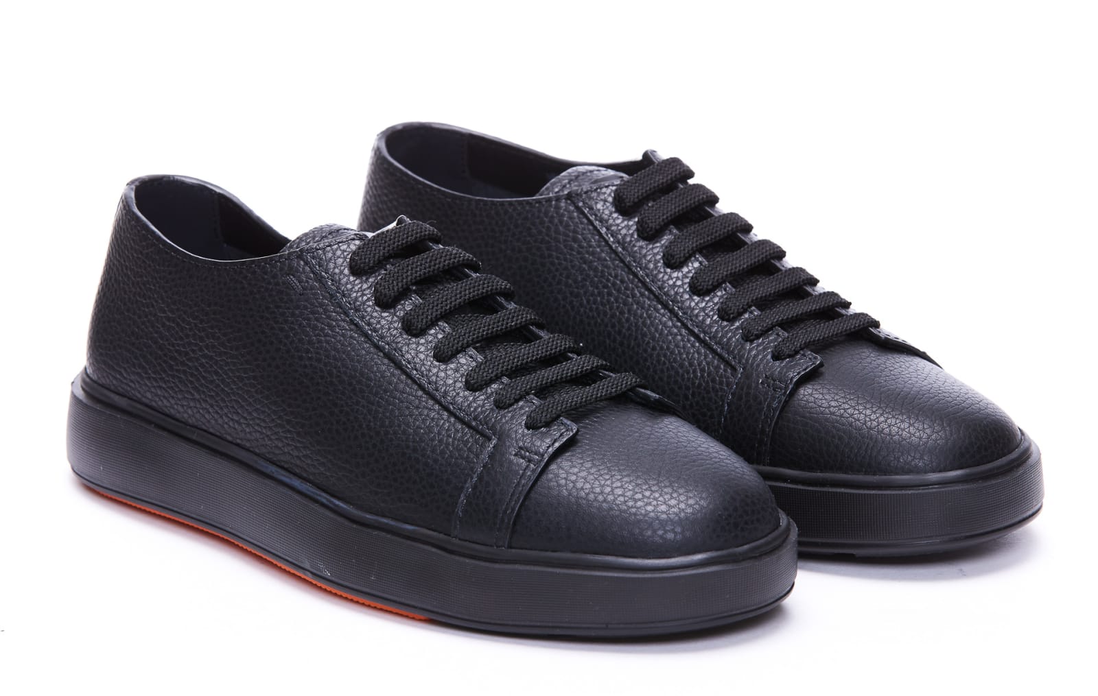 Shop Santoni Sneakers In Black