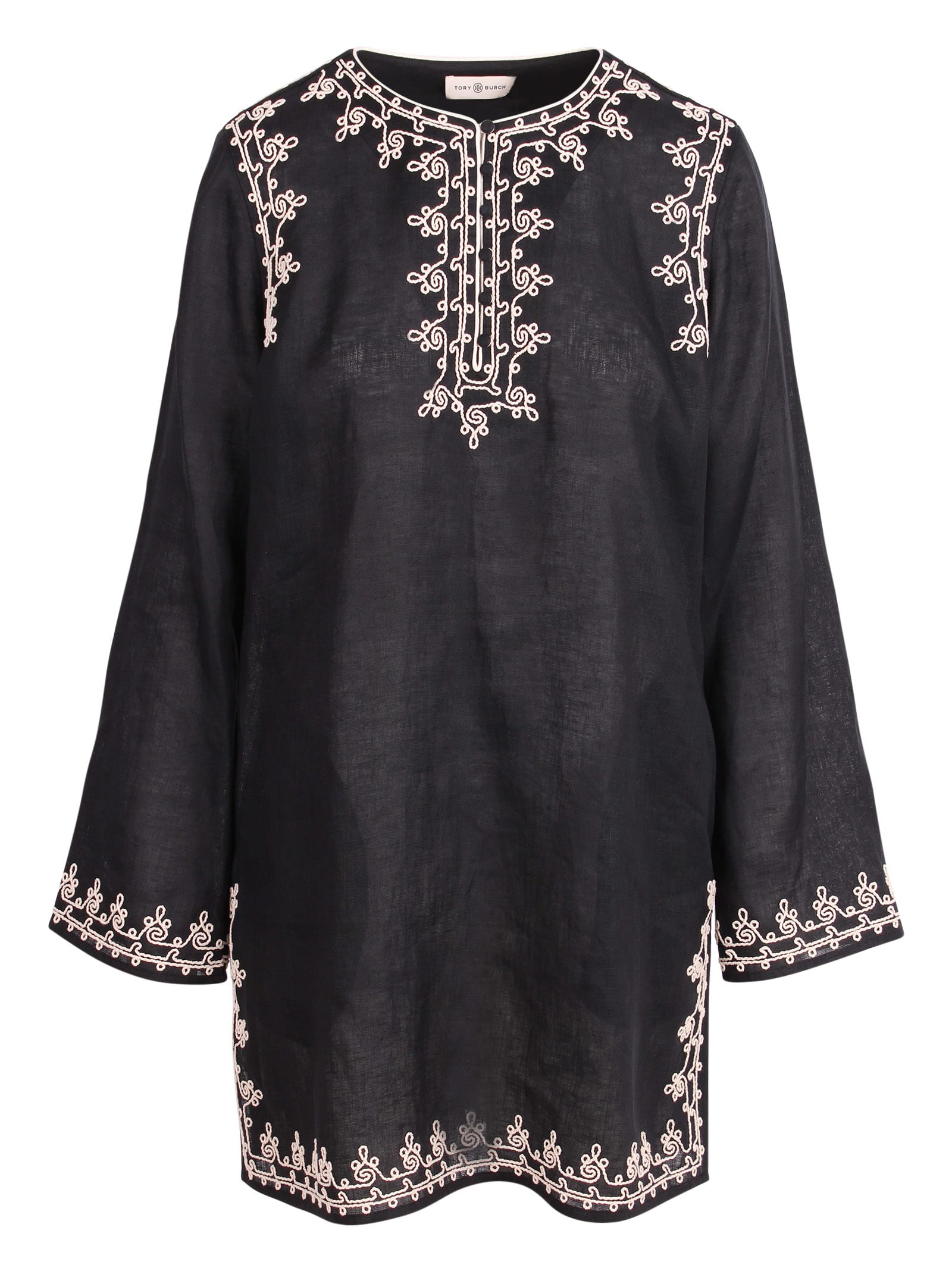 Tory Burch Embroidery Kaftan Dress