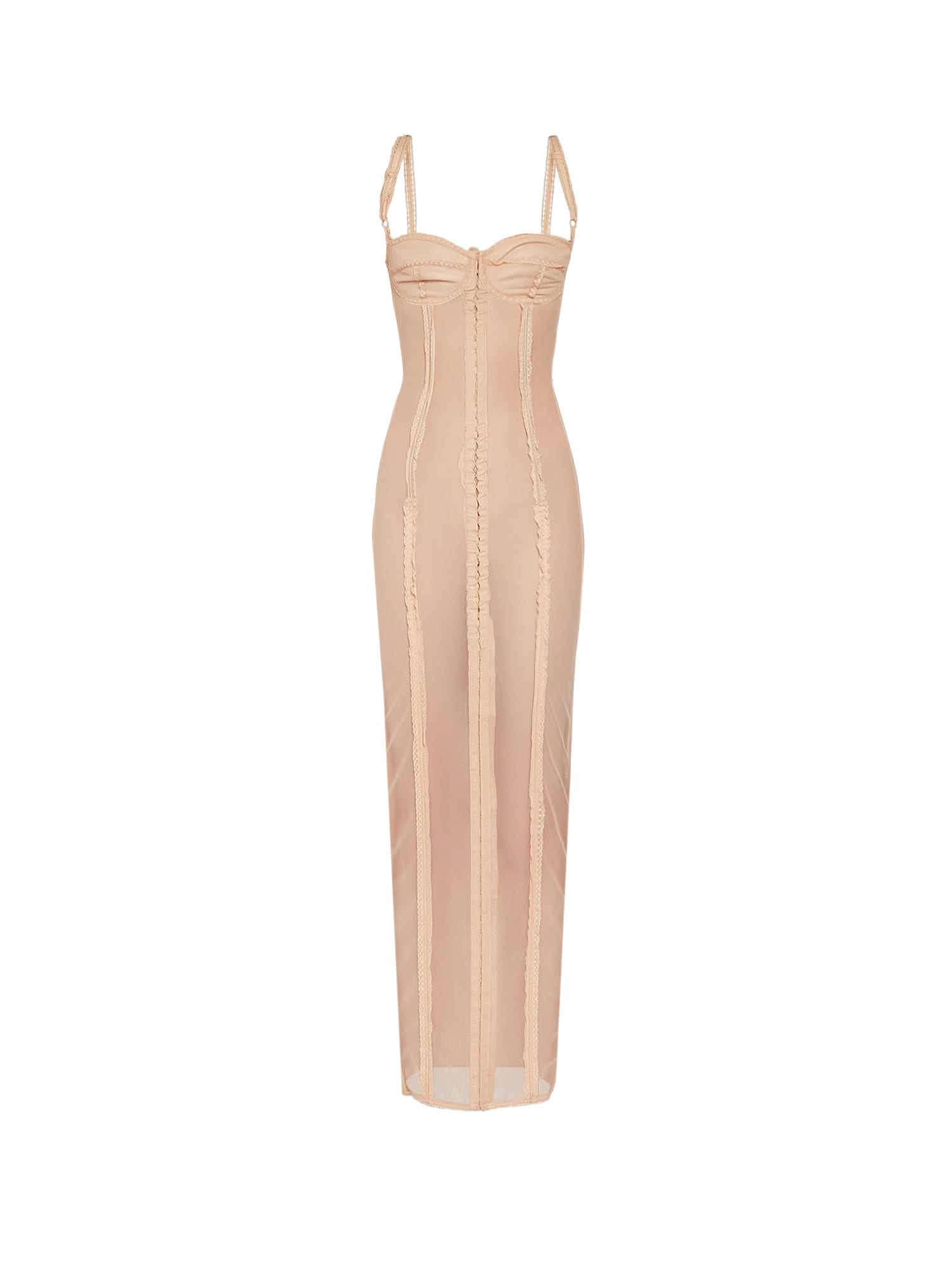Shop Dolce & Gabbana Dress In Nude
