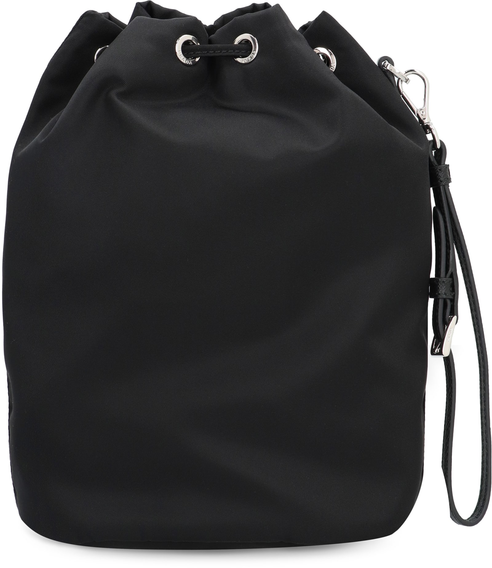 Prada Re-nylon Pouch In Nero