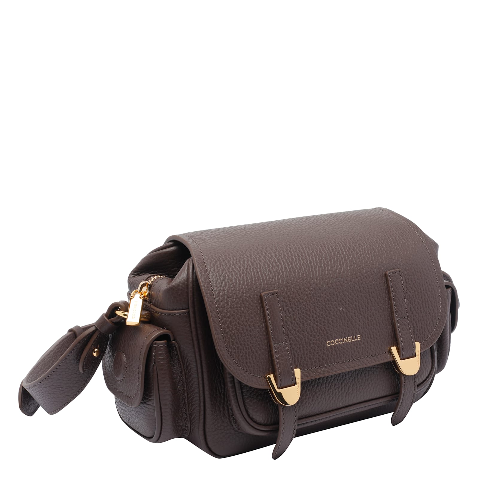 Coccinelle Campus Crossbody Bag In Brown