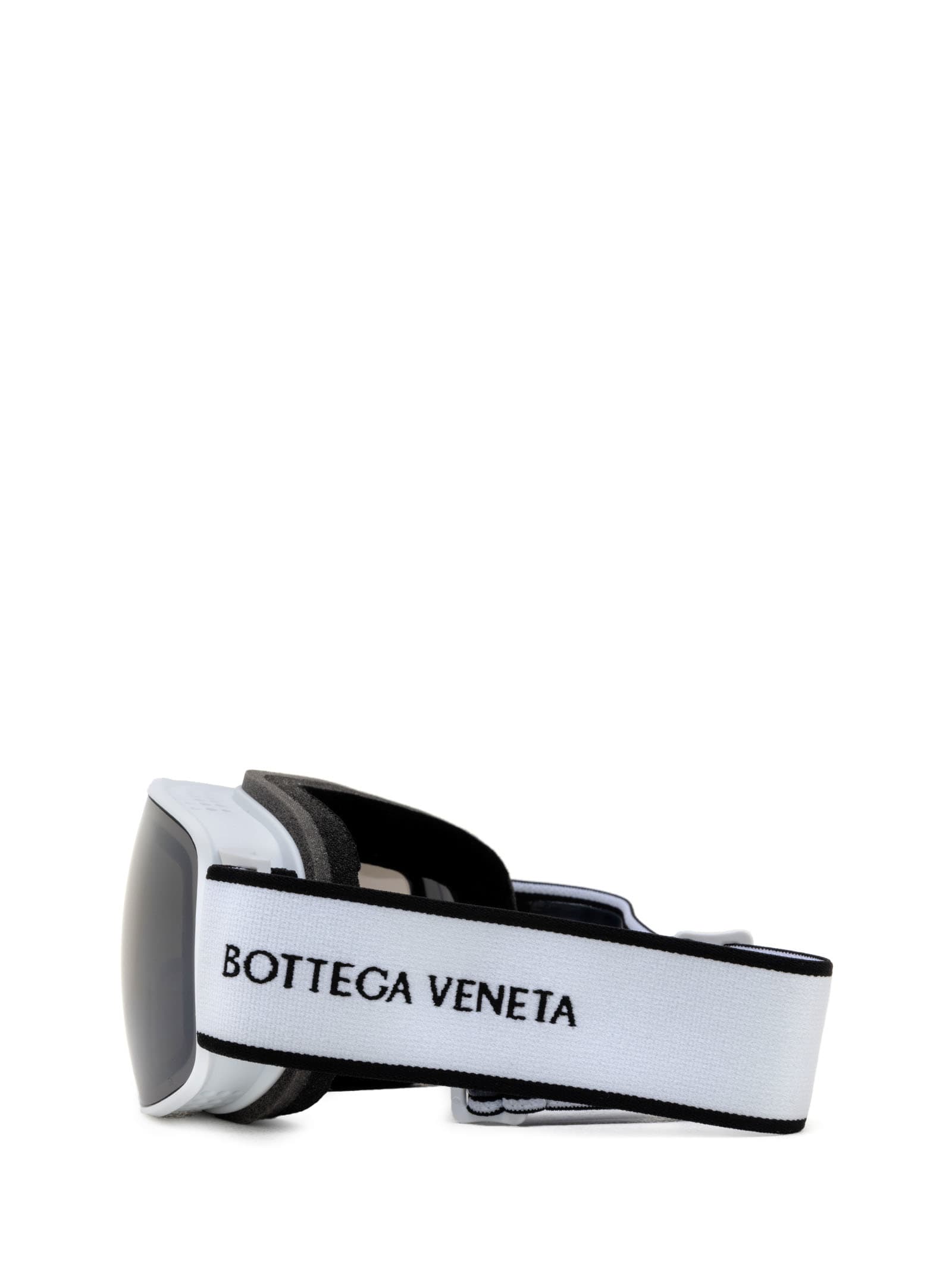 Shop Bottega Veneta Bv1167s White Sunglasses
