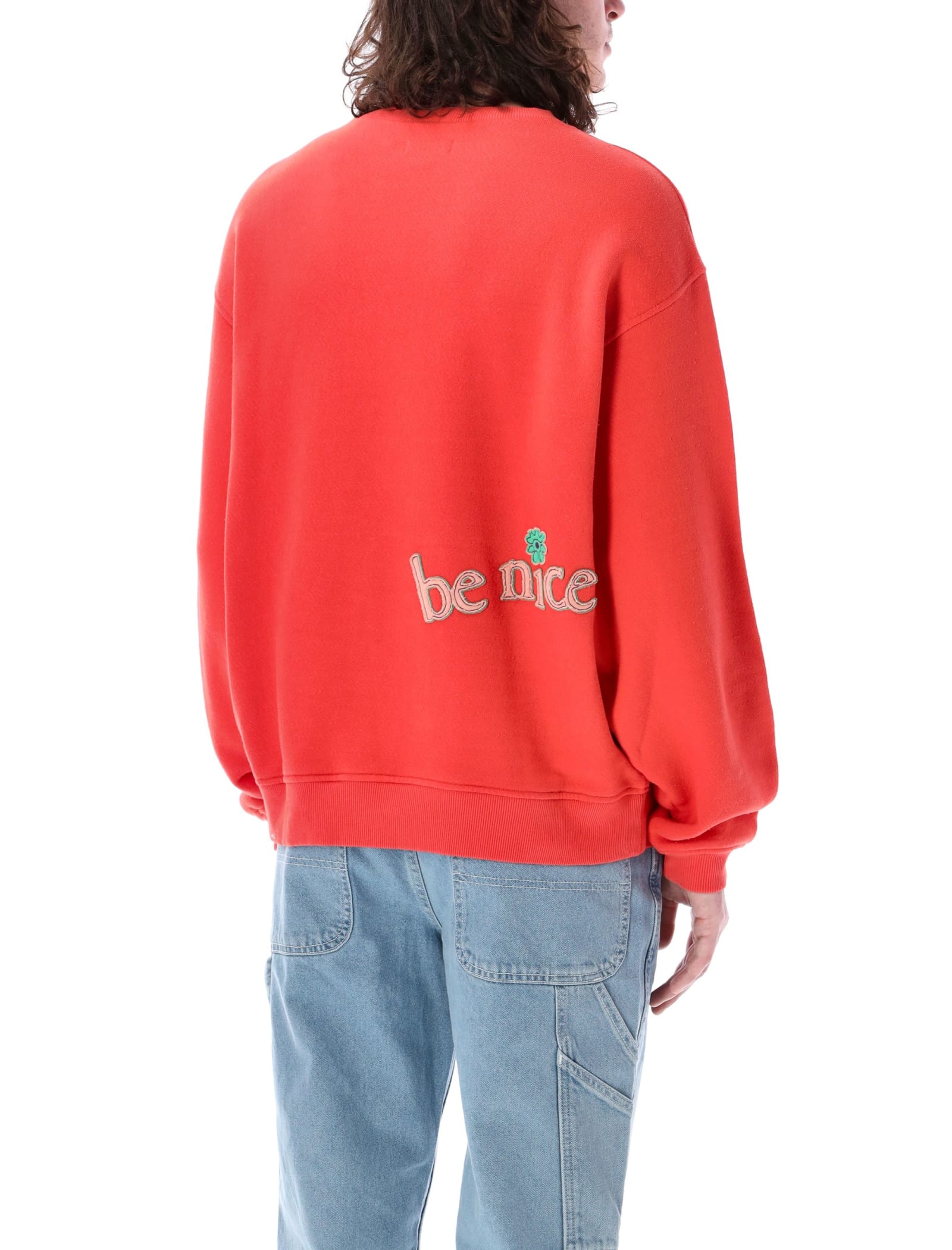 Shop Erl Venice Sweatshirt In Red