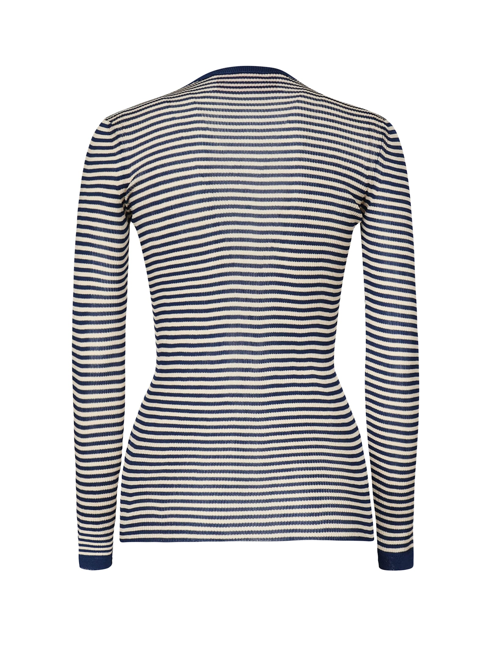 Valentino Striped Jersey In Blue