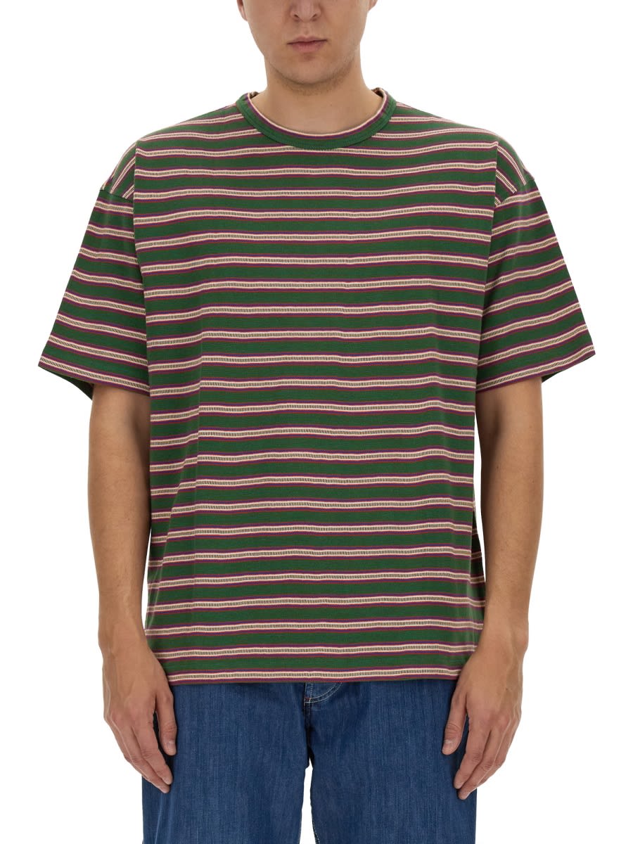 Shop Ymc You Must Create Striped T-shirt In Multicolour