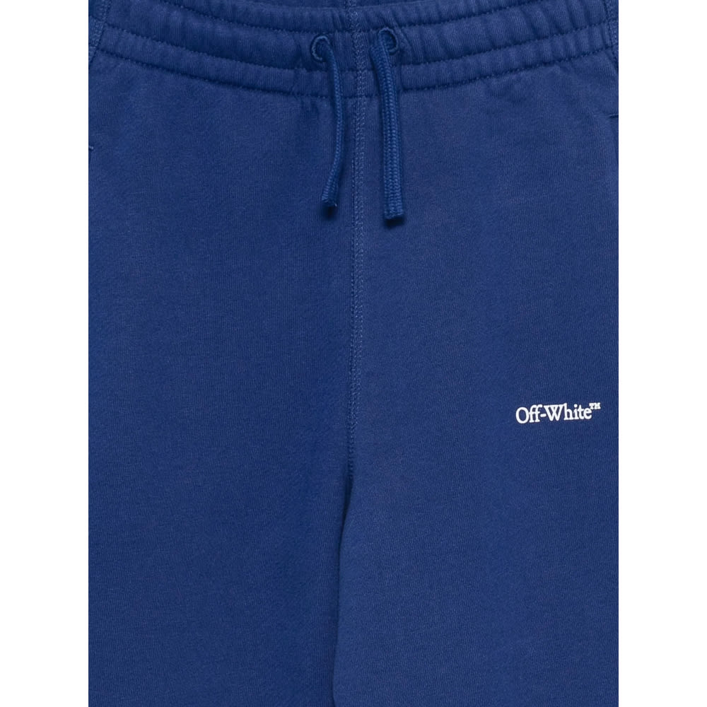 Off-white Off White Kids Blue Sweatpants In Blue