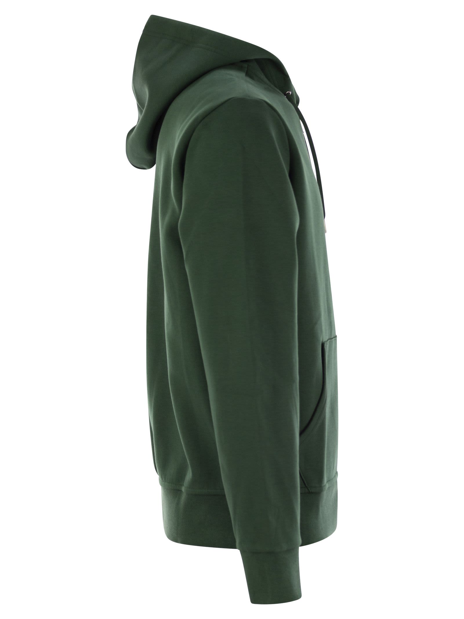 Shop Polo Ralph Lauren Hooded Sweatshirt In Green