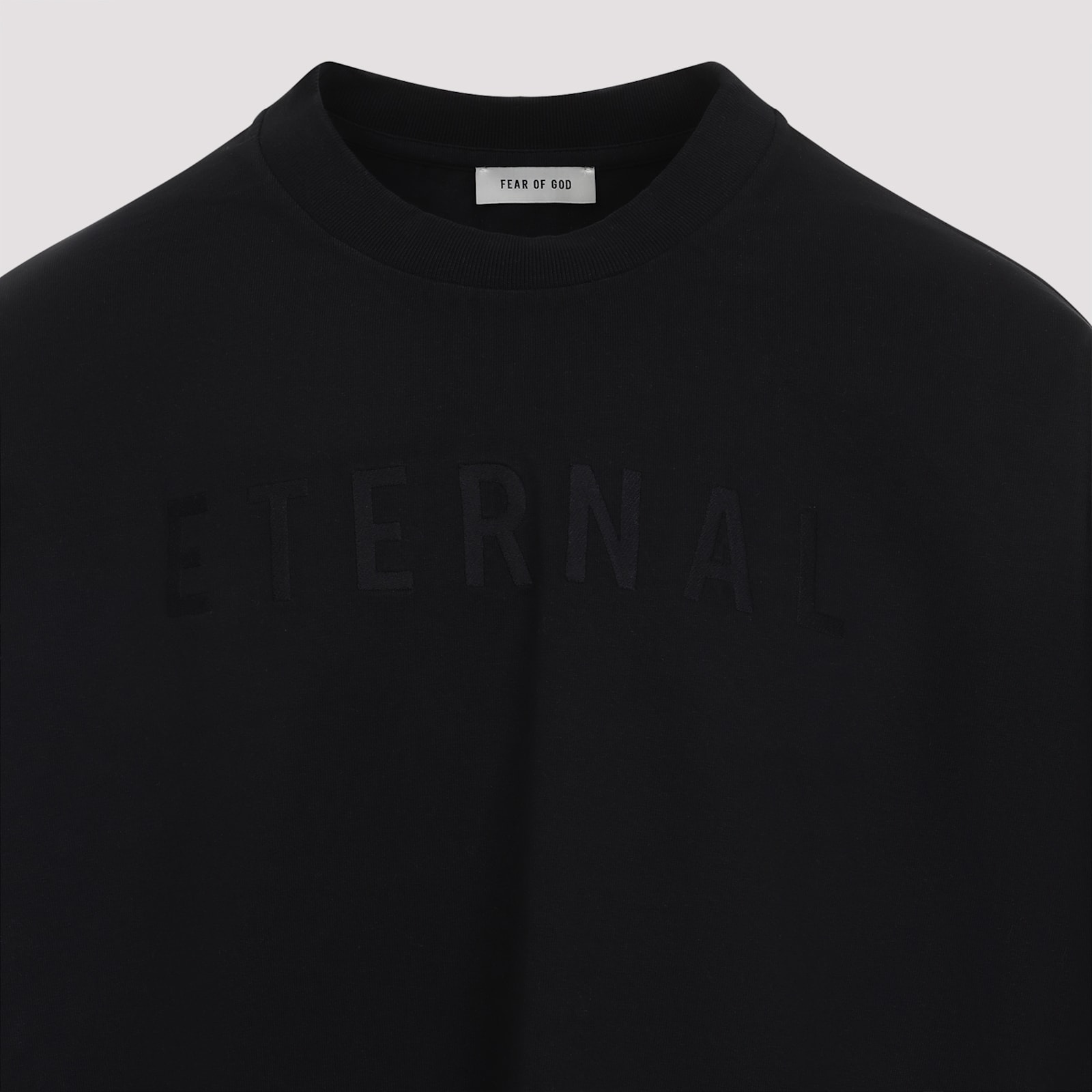 Shop Fear Of God Eternal Long Sleeve Tee In Black
