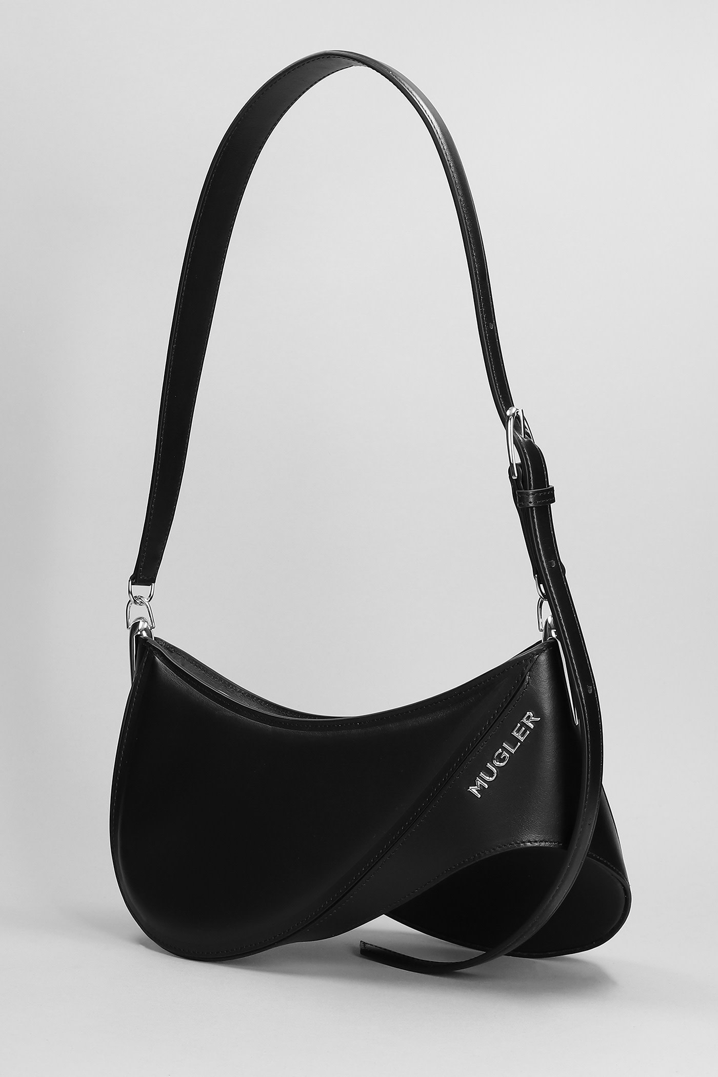 Mugler Shoulder Bag In Black