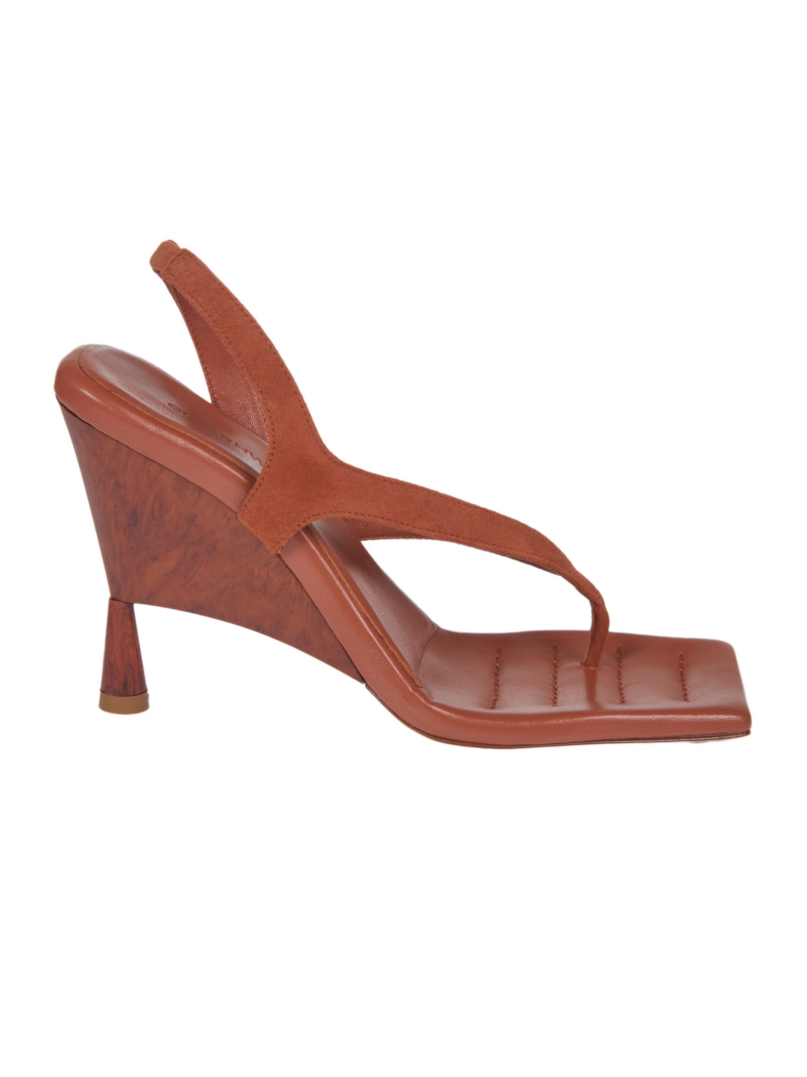 GIABORGHINI sculpted-heel thong-strap Sandals - Farfetch