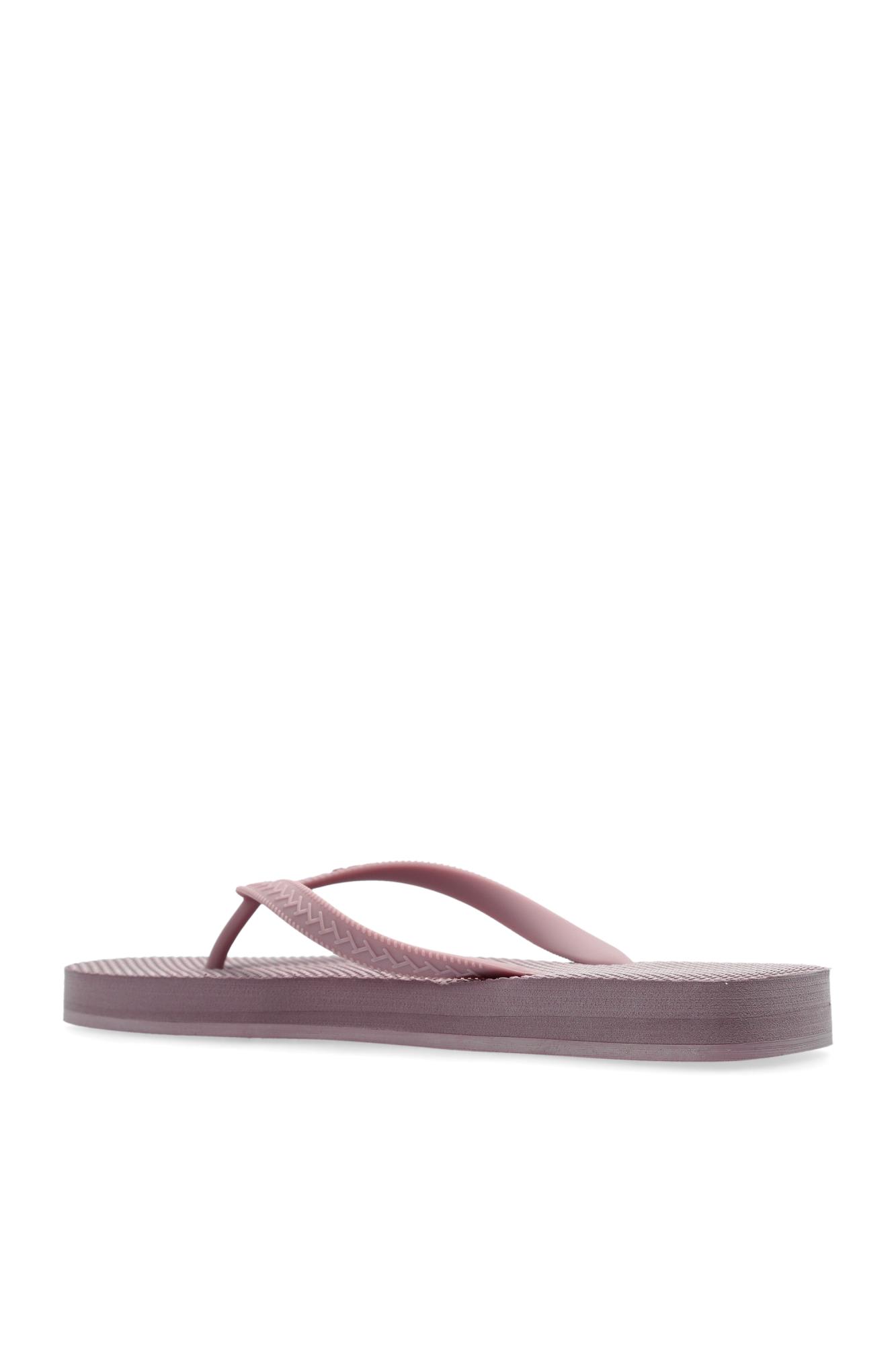Dsquared2 Rubber Slides With Logo In Rosa