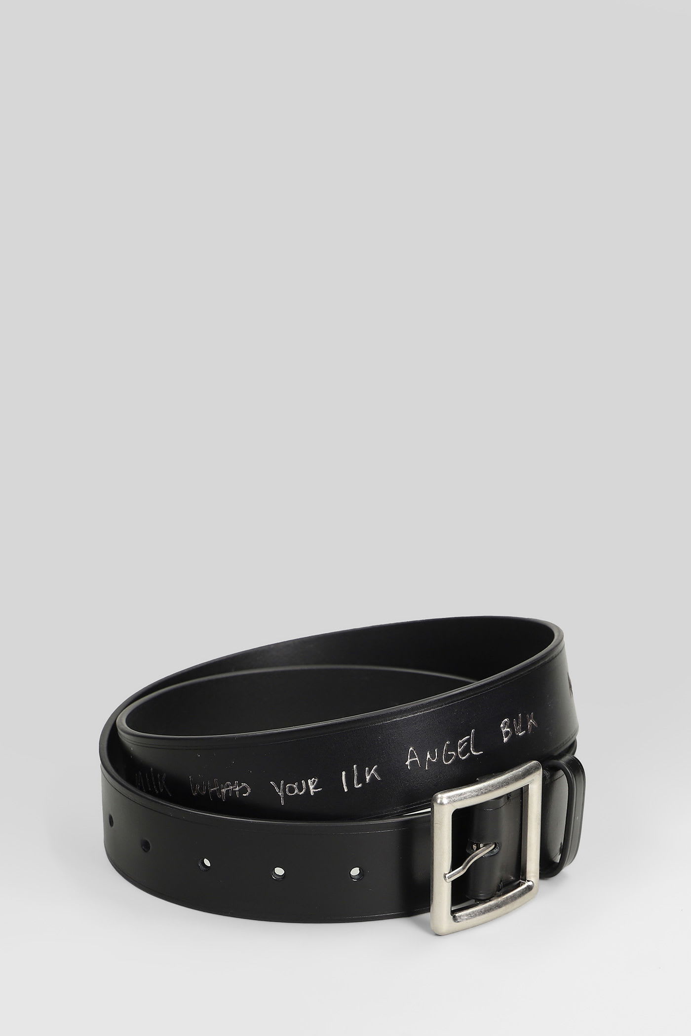Ann Demeulemeester Sikri Belts In Black Leather In Black