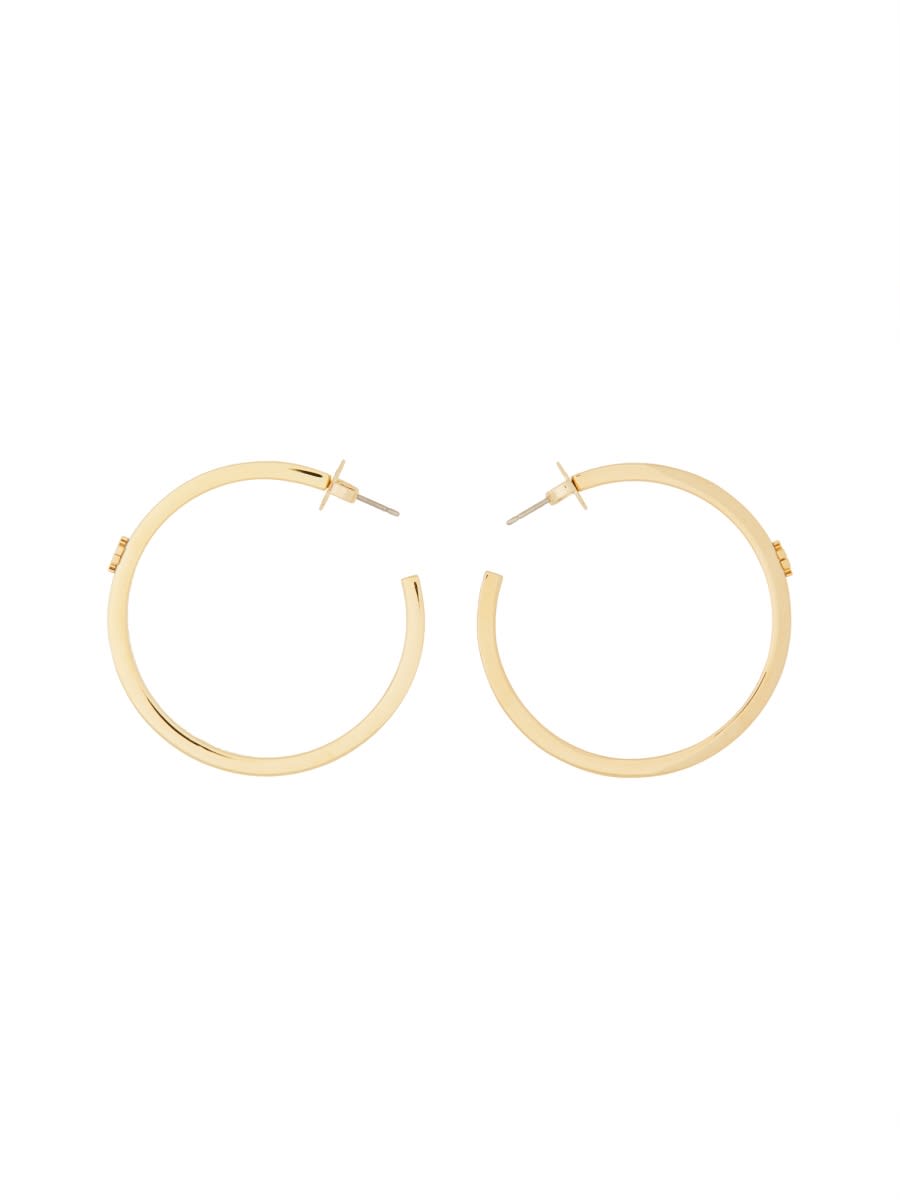 Shop Tory Burch Kira Earrings In Gold/ivory
