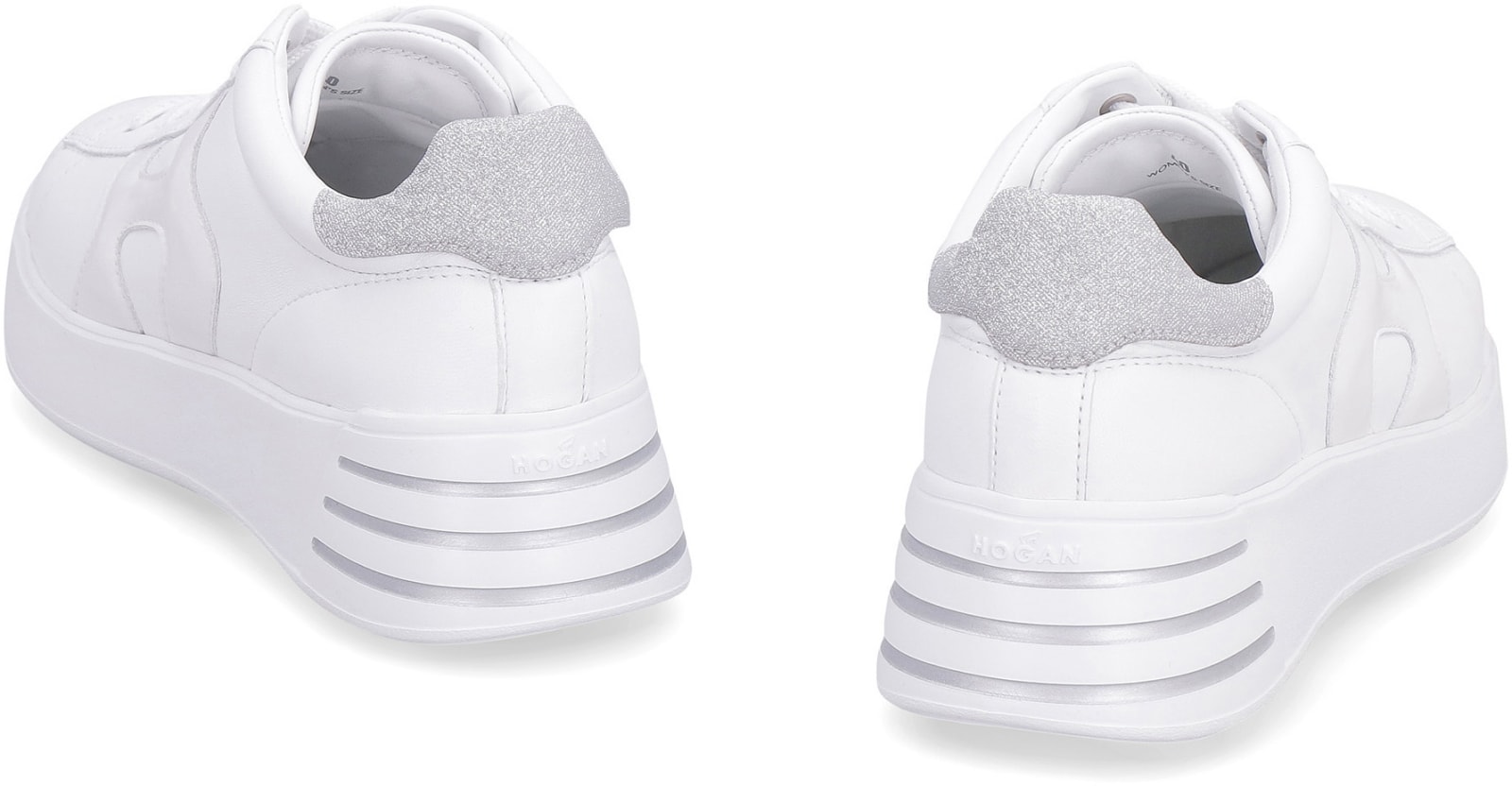 Hogan Rebel Leather Low-top Sneakers In White