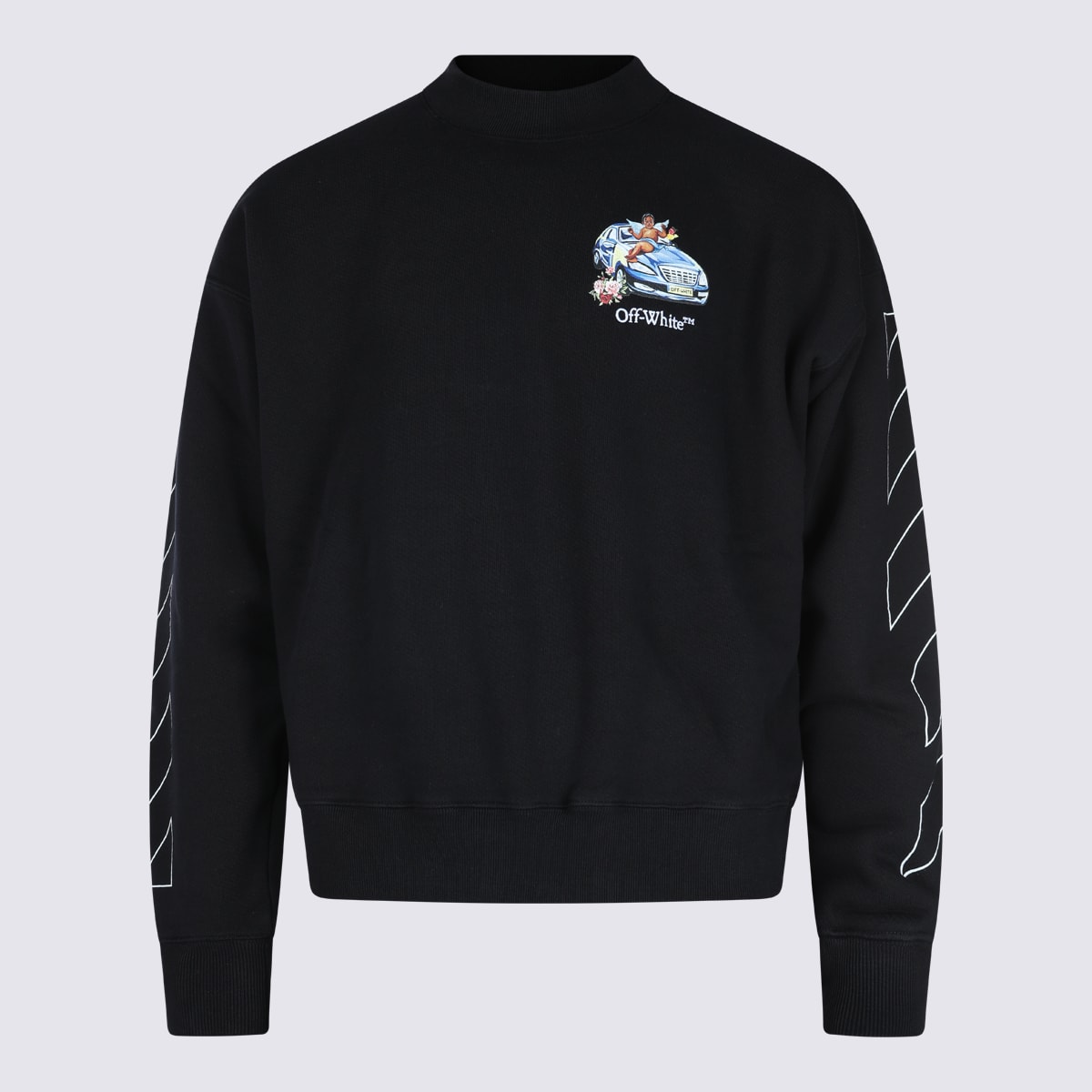 Black Cotton Sweatshirt