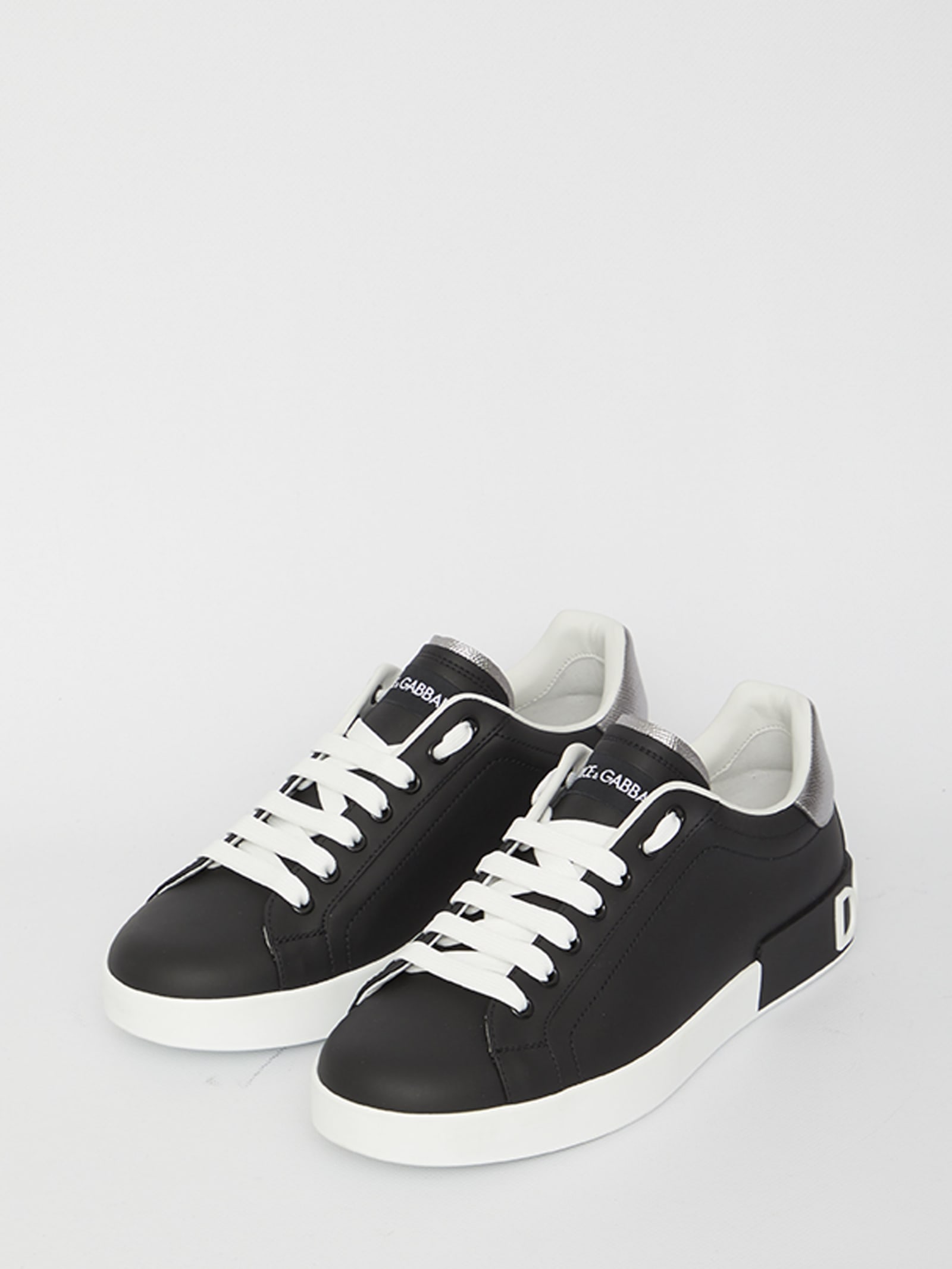 Shop Dolce & Gabbana Portofino Sneakers In Black