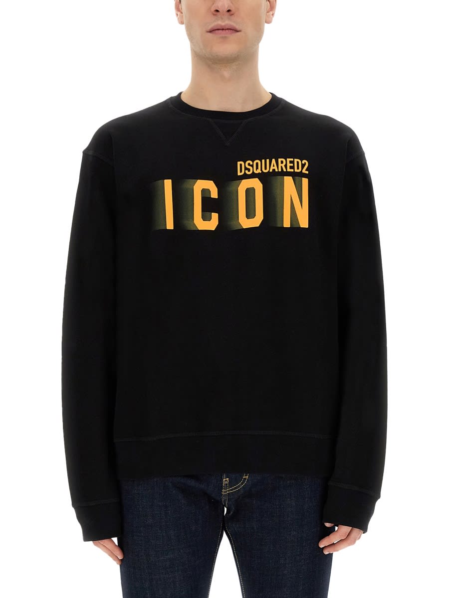 Shop Dsquared2 Sweatshirt With Logo In Black