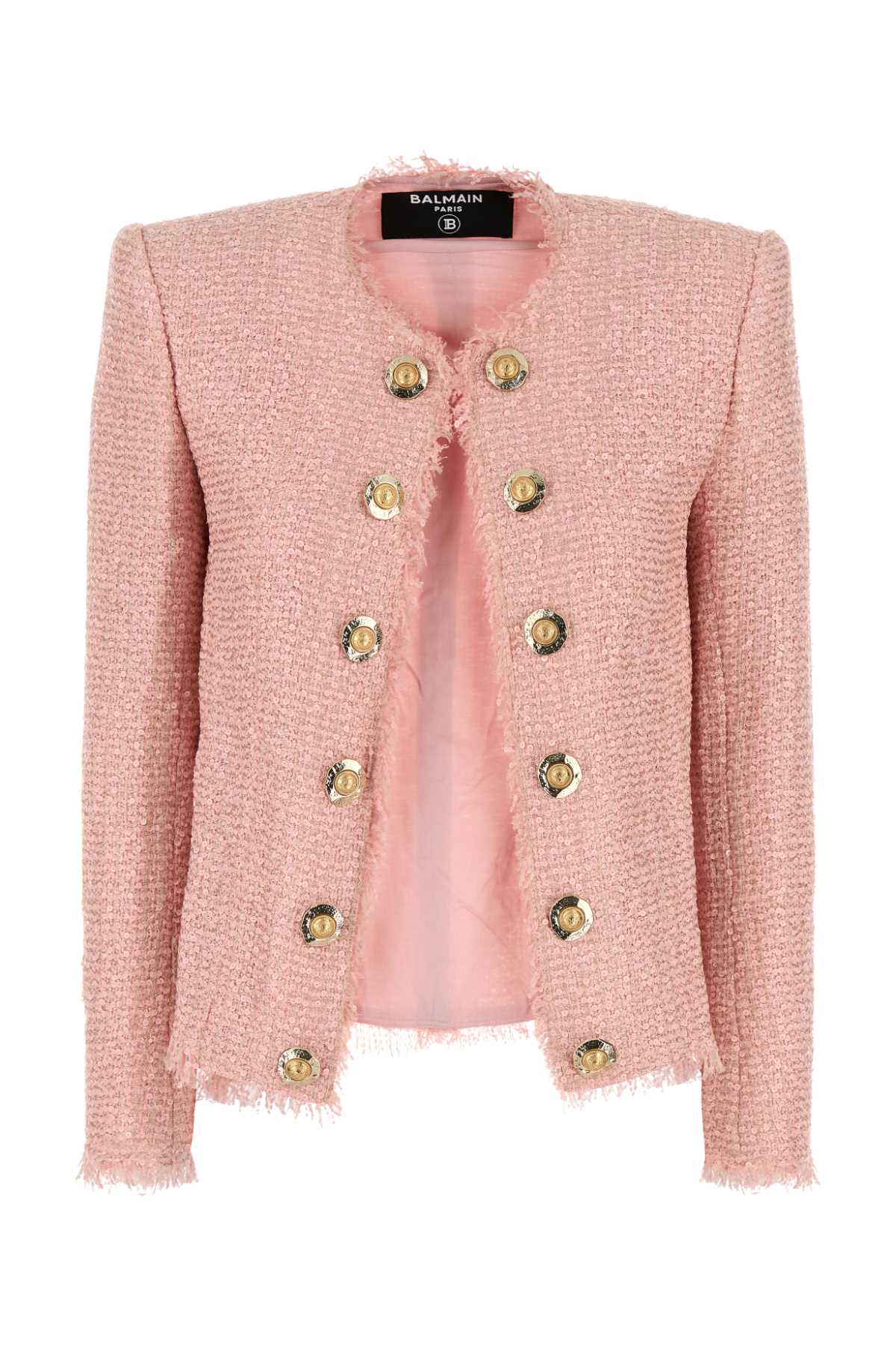Balmain Pink Tweed Blazer