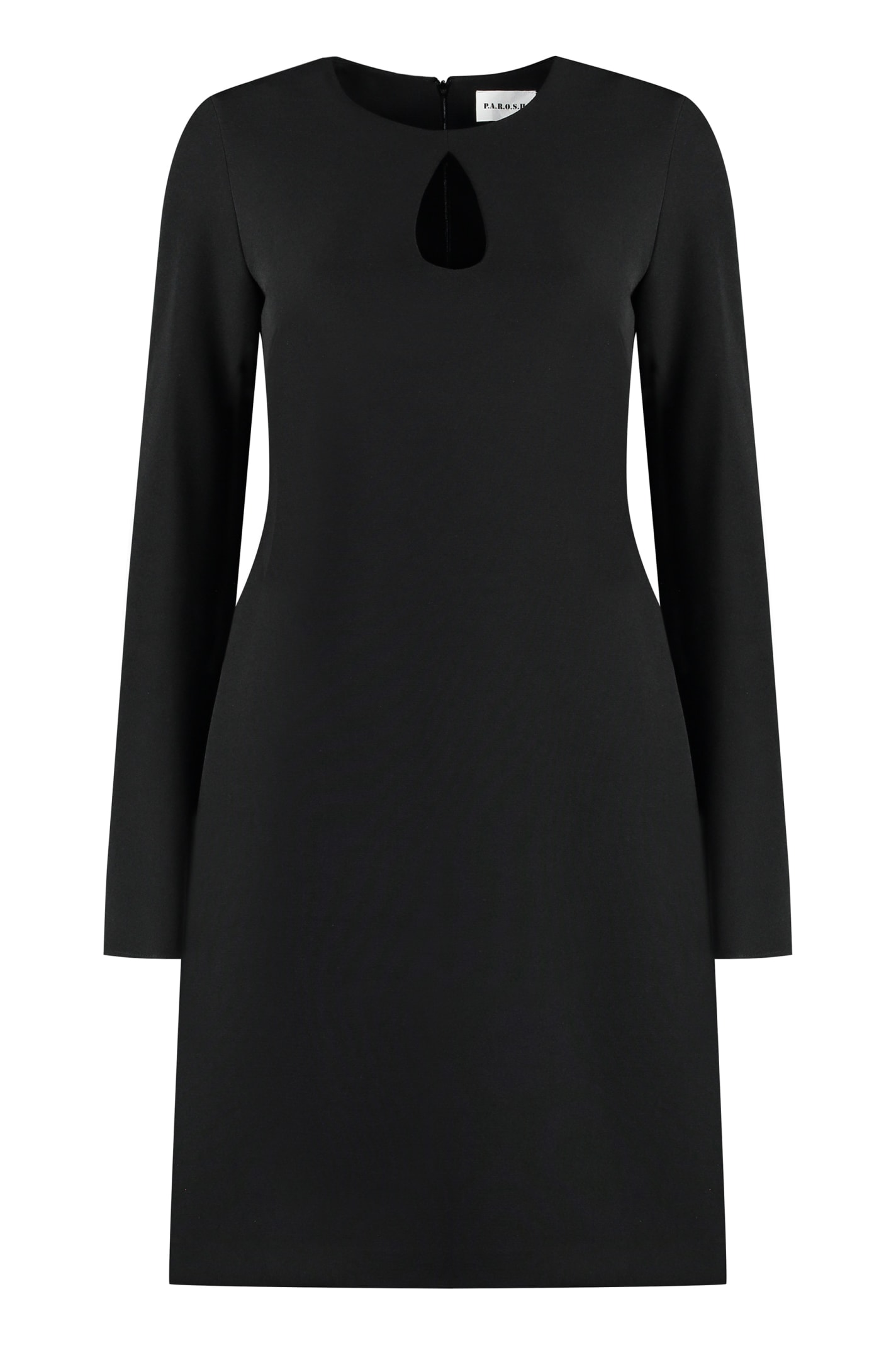 Shop P.a.r.o.s.h Jersey Dress In Black