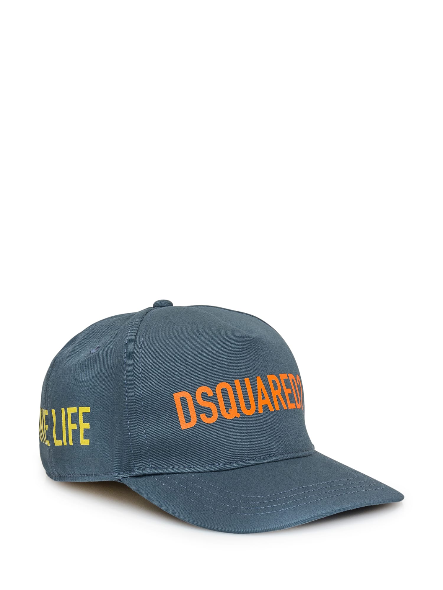 Shop Dsquared2 One Life One Planet Baseball Hat In Sea Pine