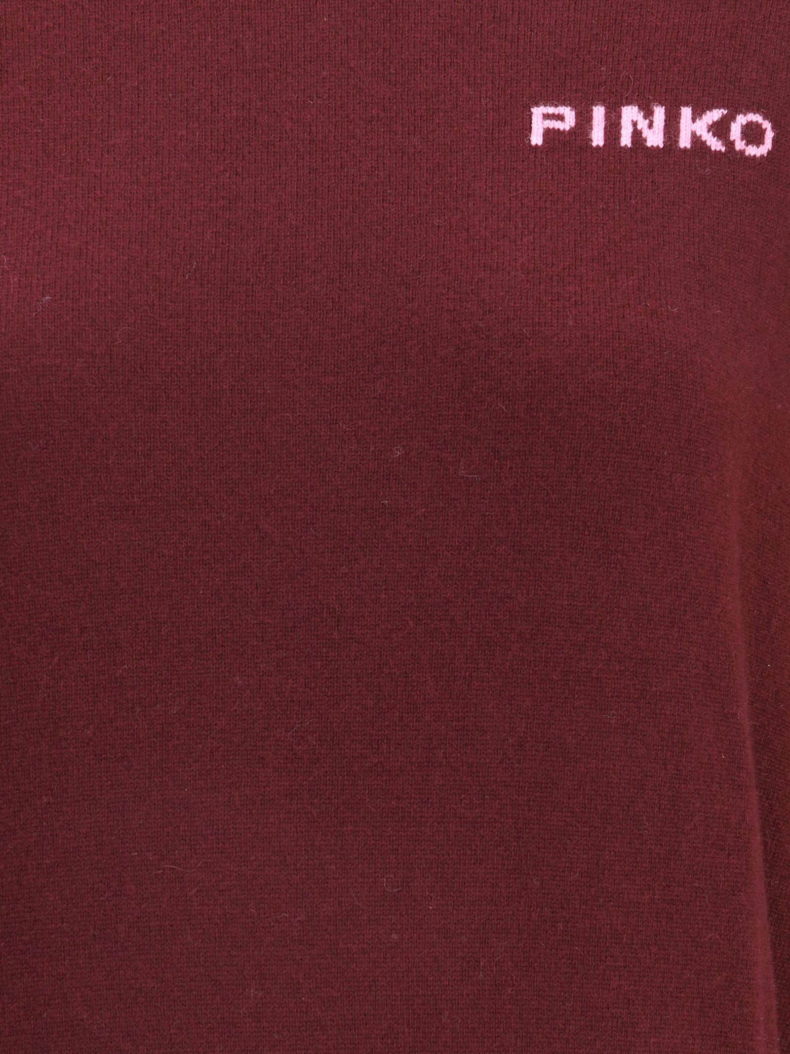 Pinko Logo Sweater In Red
