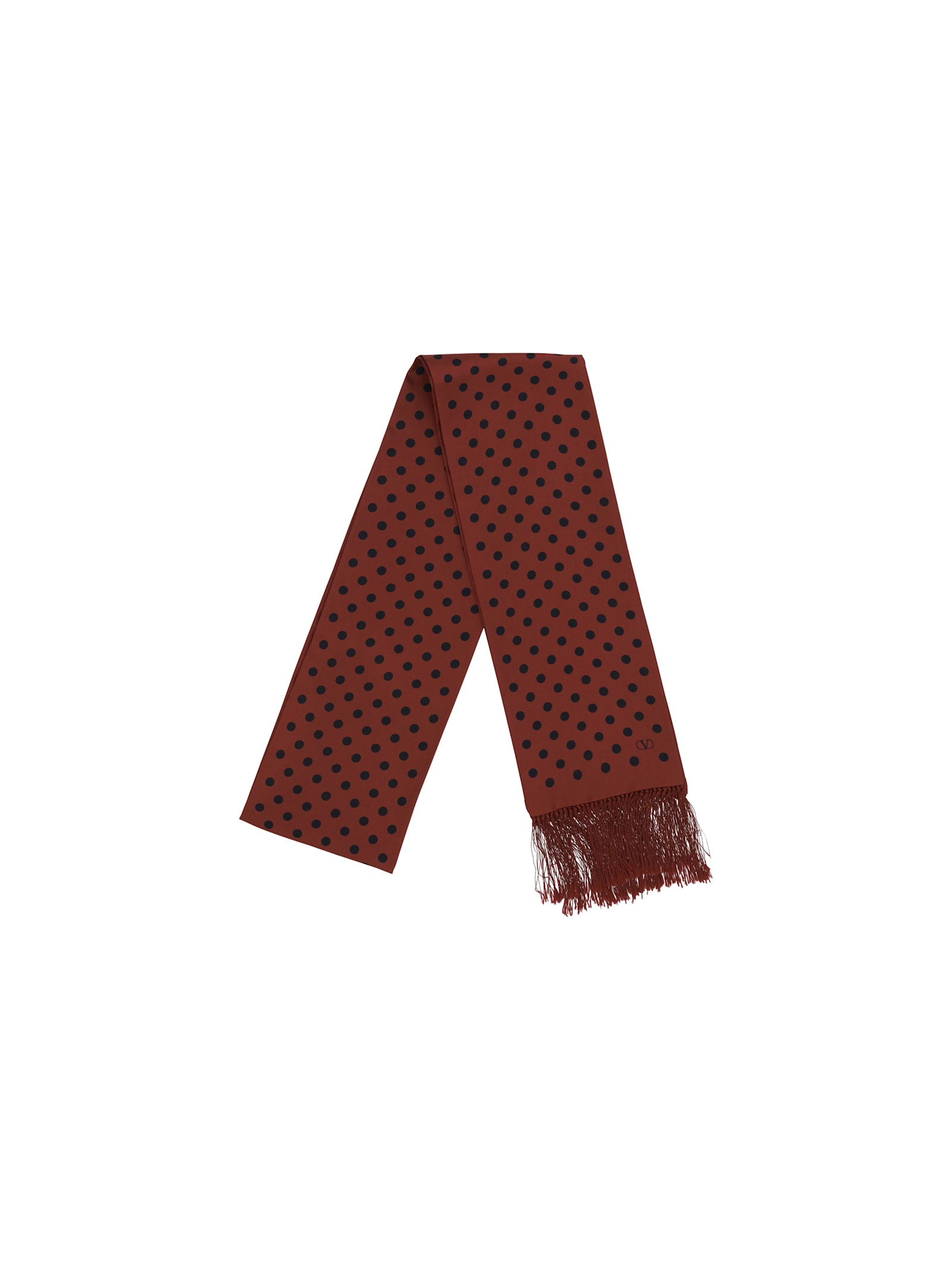 Valentino Polka-dot Pattern Silk Scarf