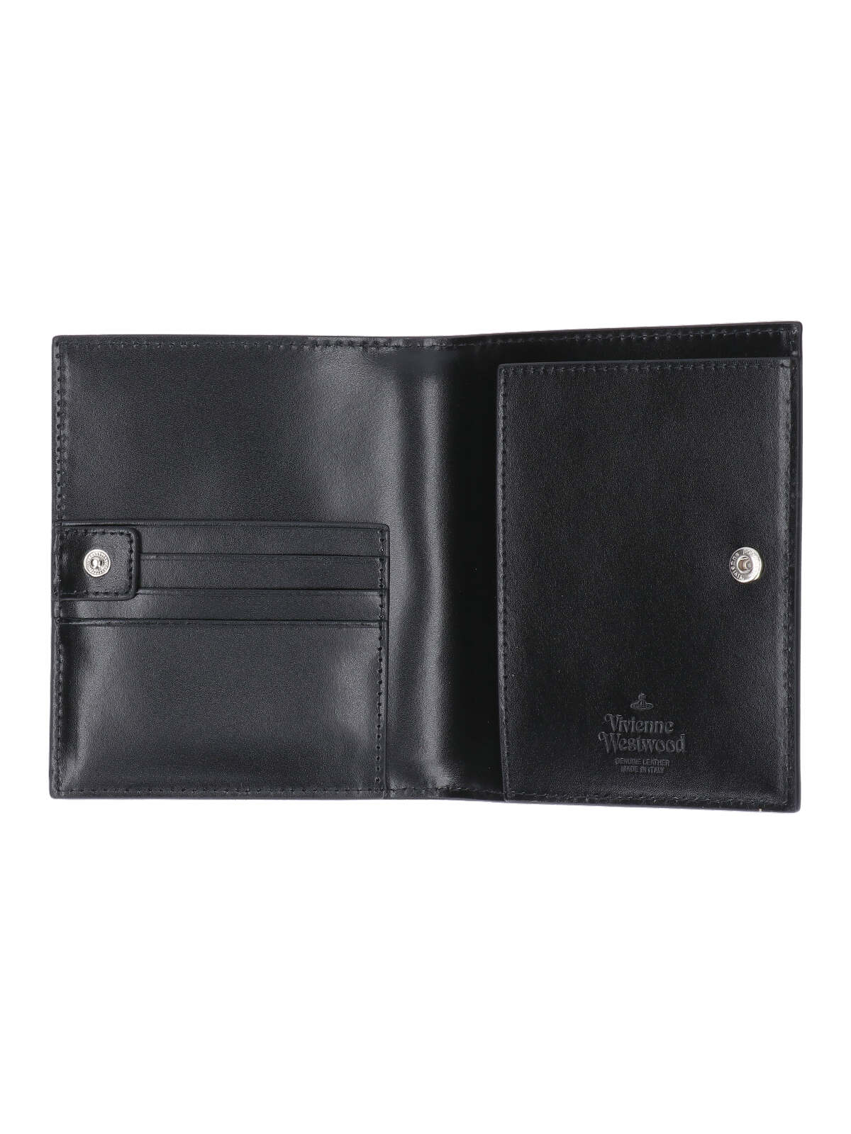 Shop Vivienne Westwood Bifold Logo Card Holder In Black